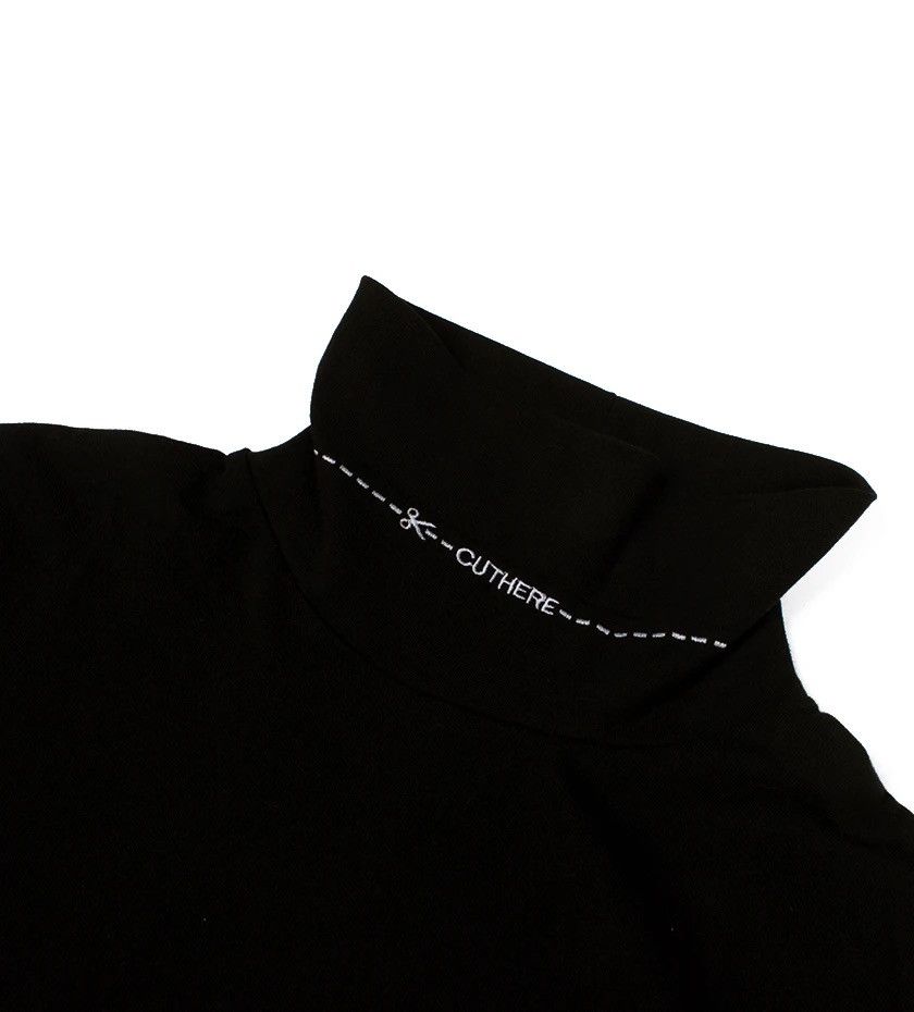 Pleasures Cut Here Turtleneck (Black) Size US L / EU 52-54 / 3 - 3 Thumbnail