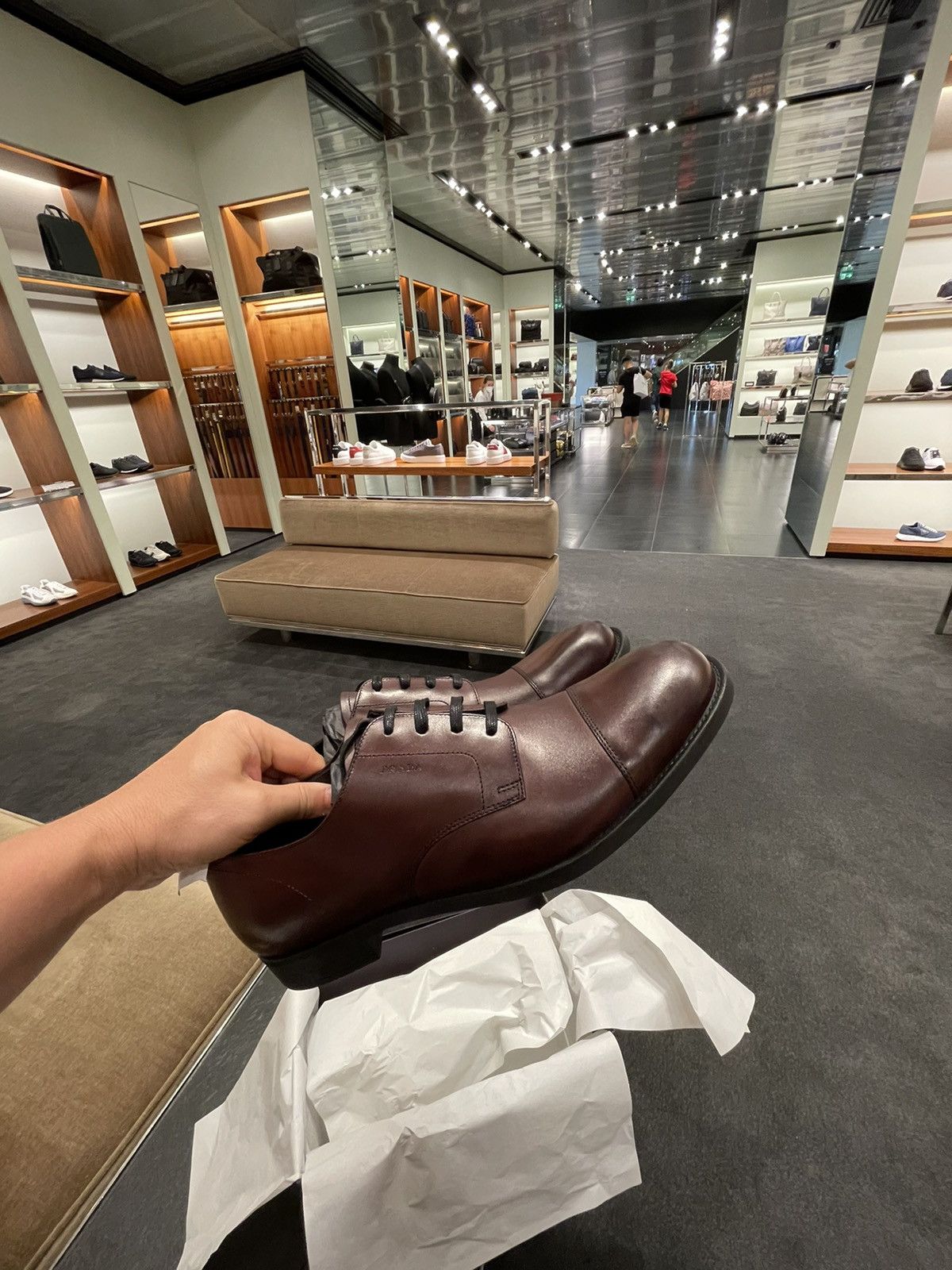 Prada Derby Leather Shoes
