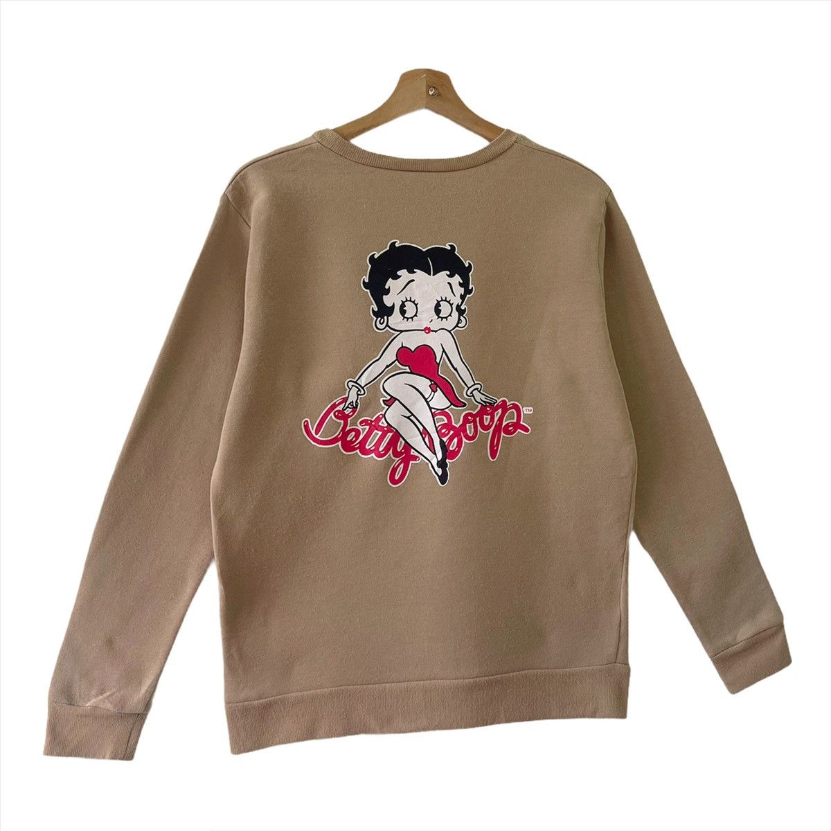 Anime Betty Boop Pullover Big Logo Printed Sweatshirt Size M Size US M / EU 48-50 / 2 - 2 Thumbnail