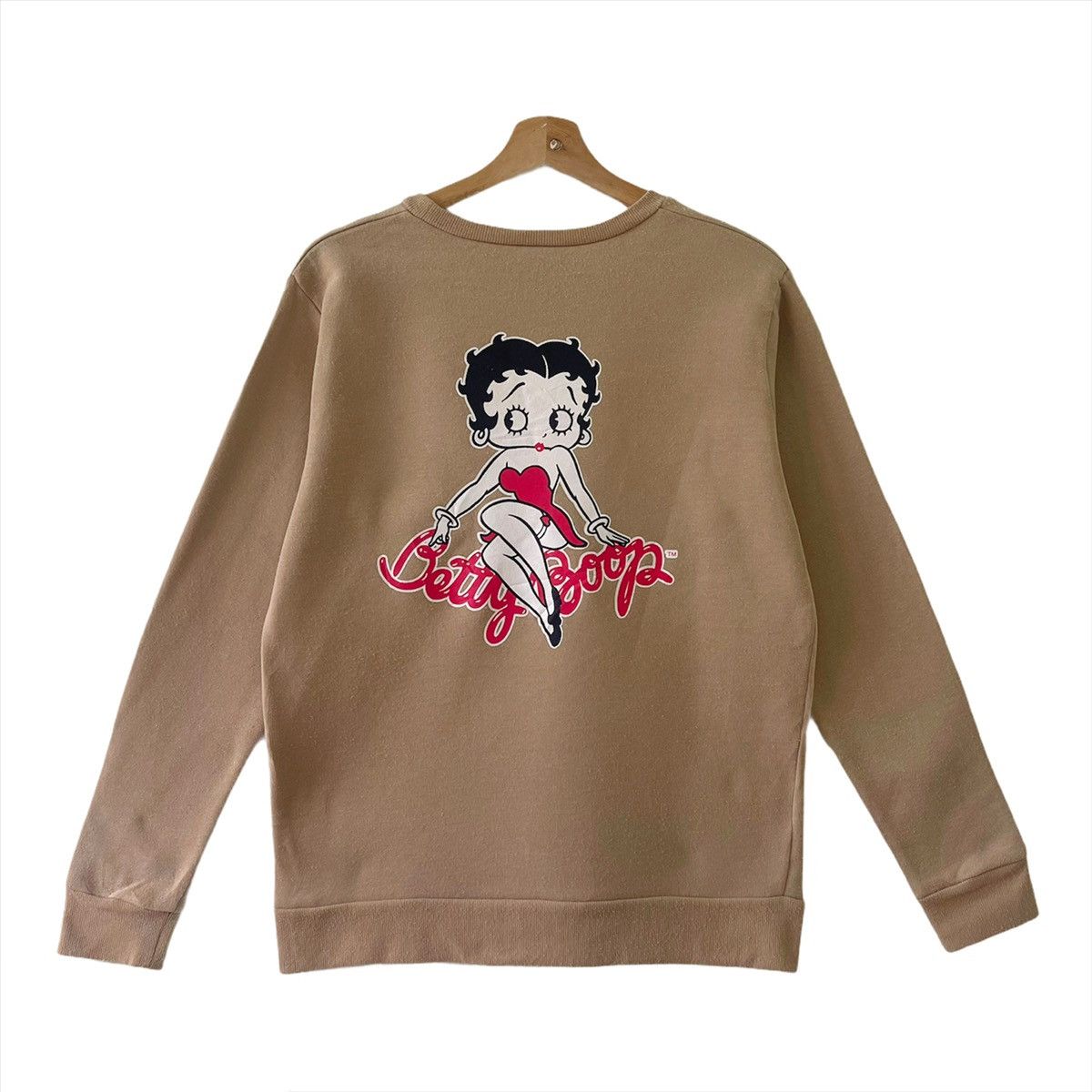 Anime Betty Boop Pullover Big Logo Printed Sweatshirt Size M Size US M / EU 48-50 / 2 - 1 Thumbnail