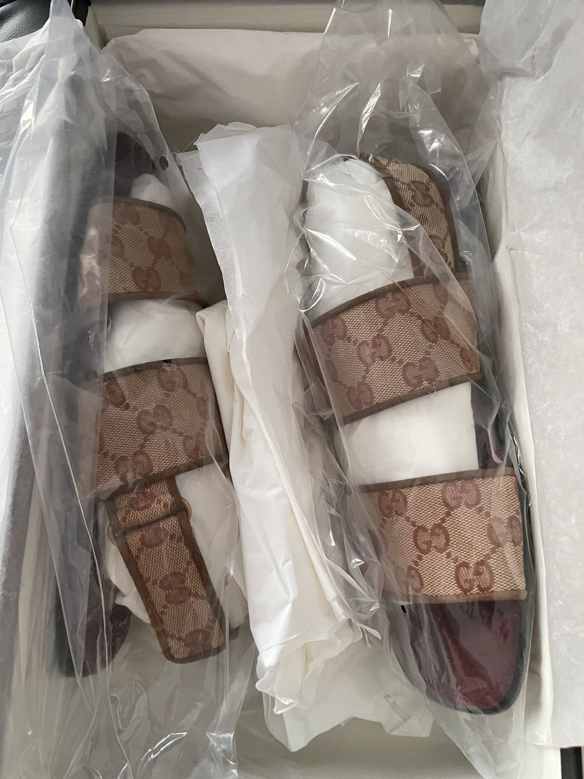 Gucci Brand New Rare GG Logo Leather Sandal Shoes Limited Edition Size US 7.5 / EU 40-41 - 12 Thumbnail