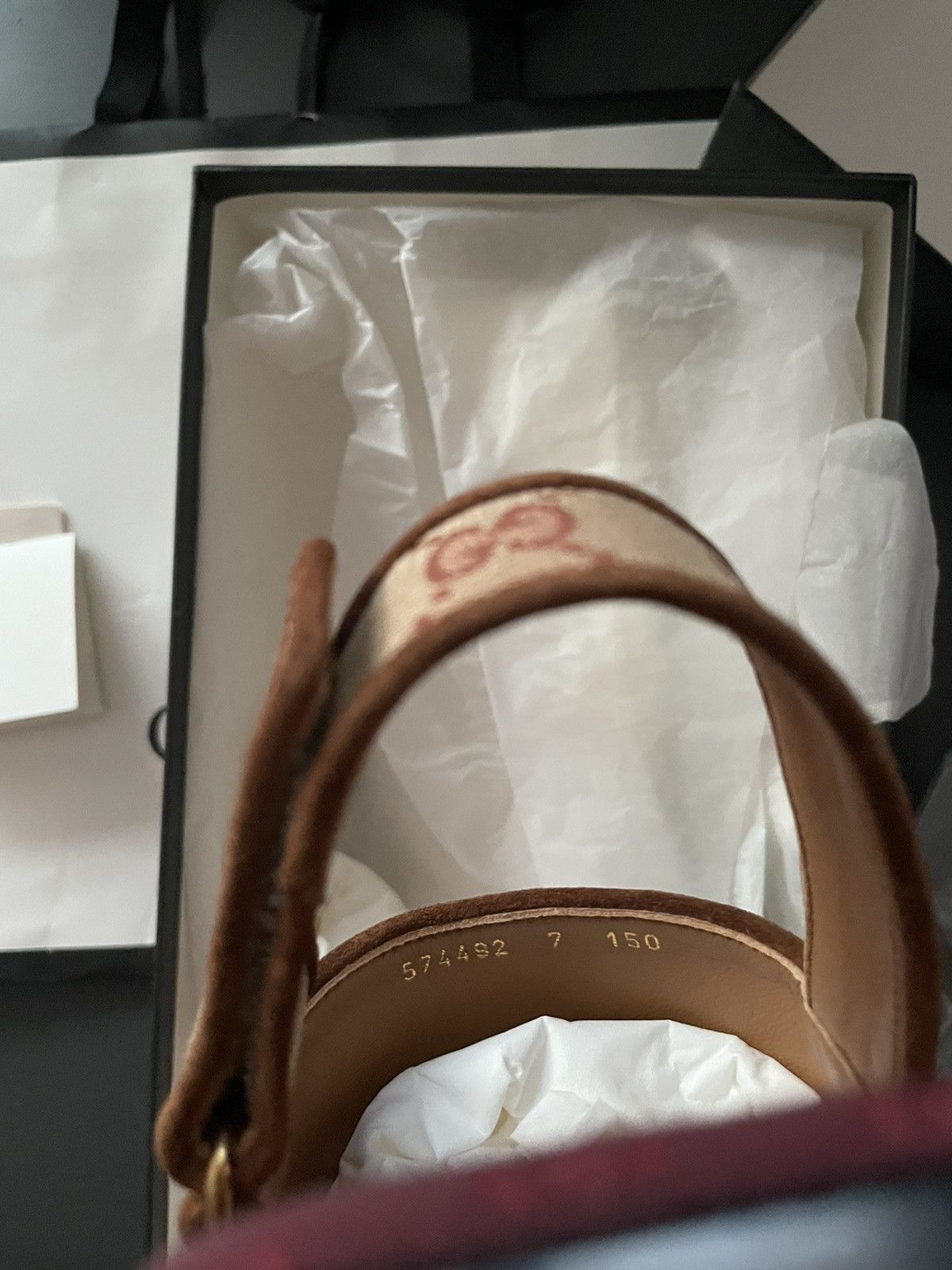 Gucci Brand New Rare GG Logo Leather Sandal Shoes Limited Edition Size US 7.5 / EU 40-41 - 7 Thumbnail