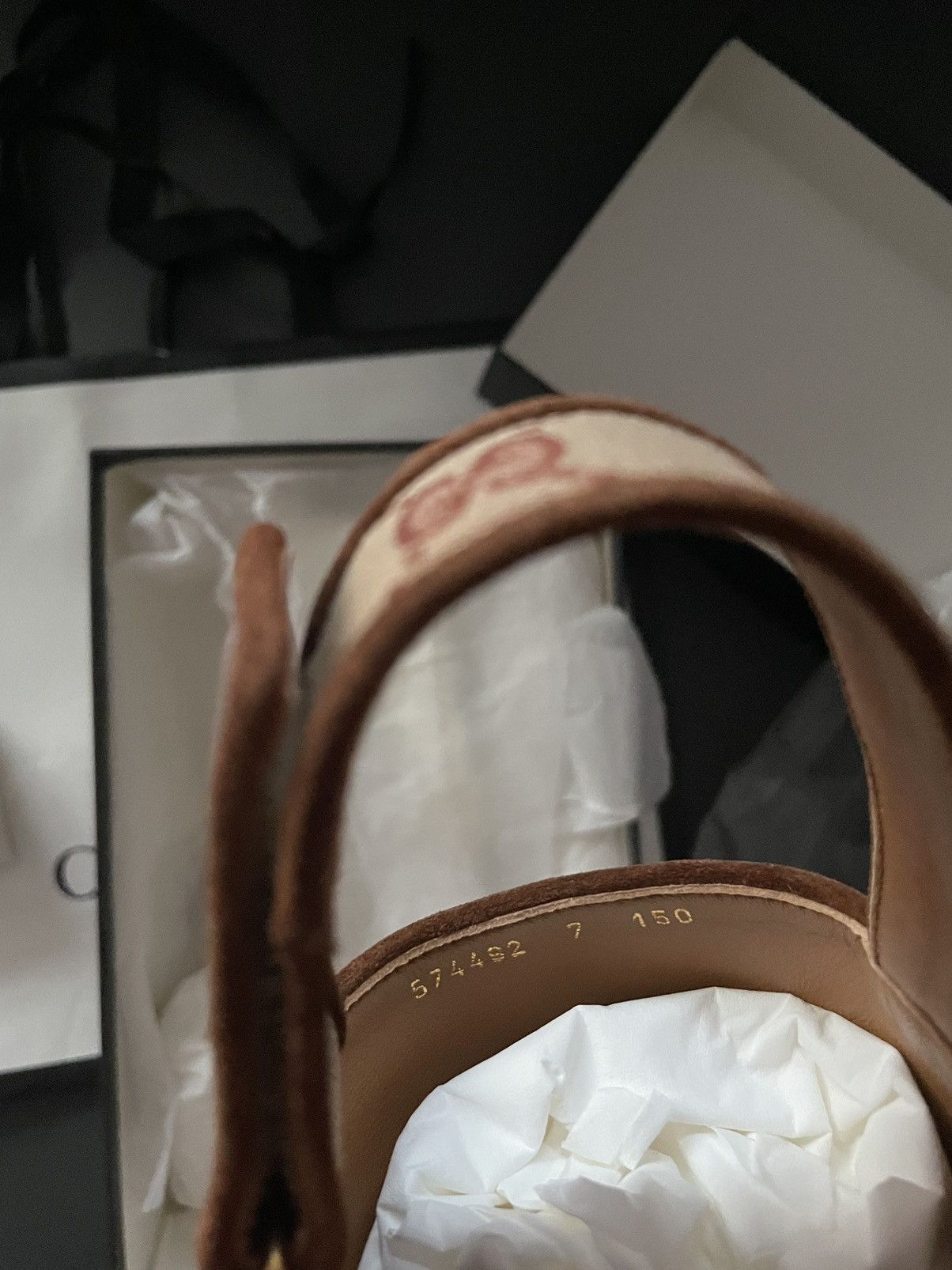 Gucci Brand New Rare GG Logo Leather Sandal Shoes Limited Edition Size US 7.5 / EU 40-41 - 8 Thumbnail