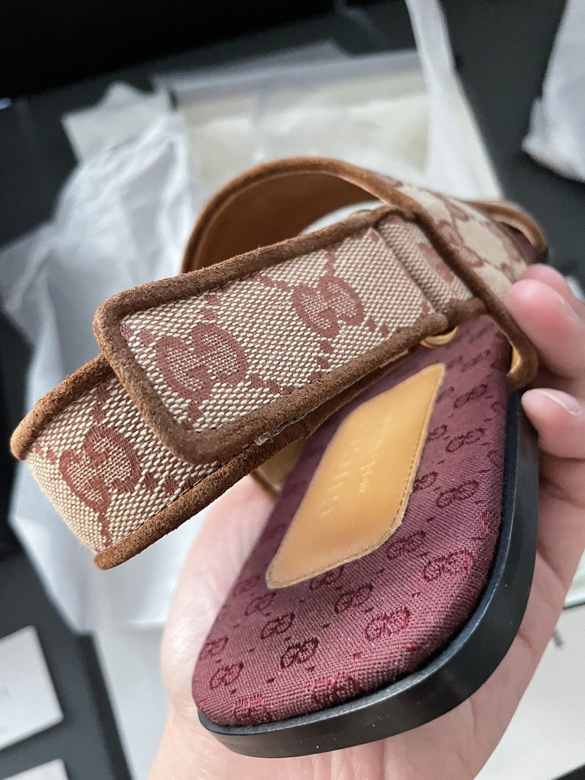 Gucci Brand New Rare GG Logo Leather Sandal Shoes Limited Edition Size US 7.5 / EU 40-41 - 25 Thumbnail