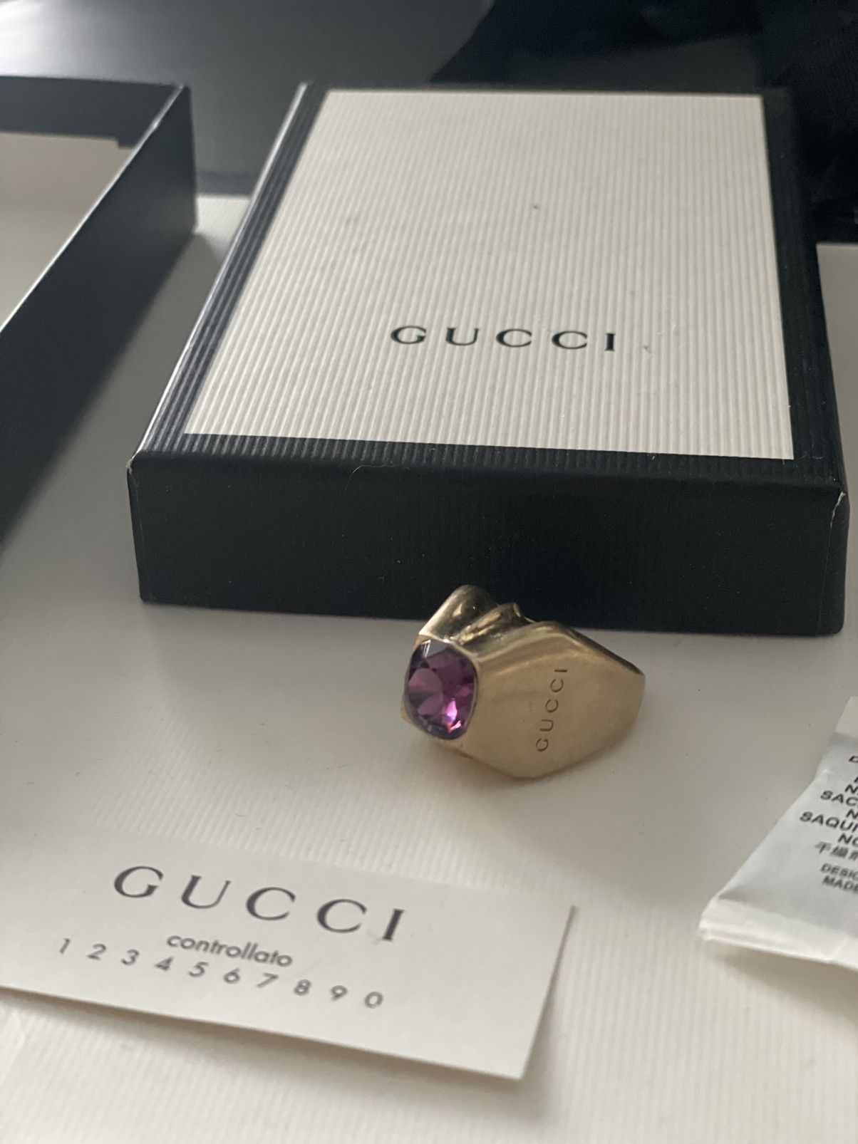 Gucci NEW Rare Limited Edition Super Runway Precious Stone Rings Size ONE SIZE - 12 Thumbnail