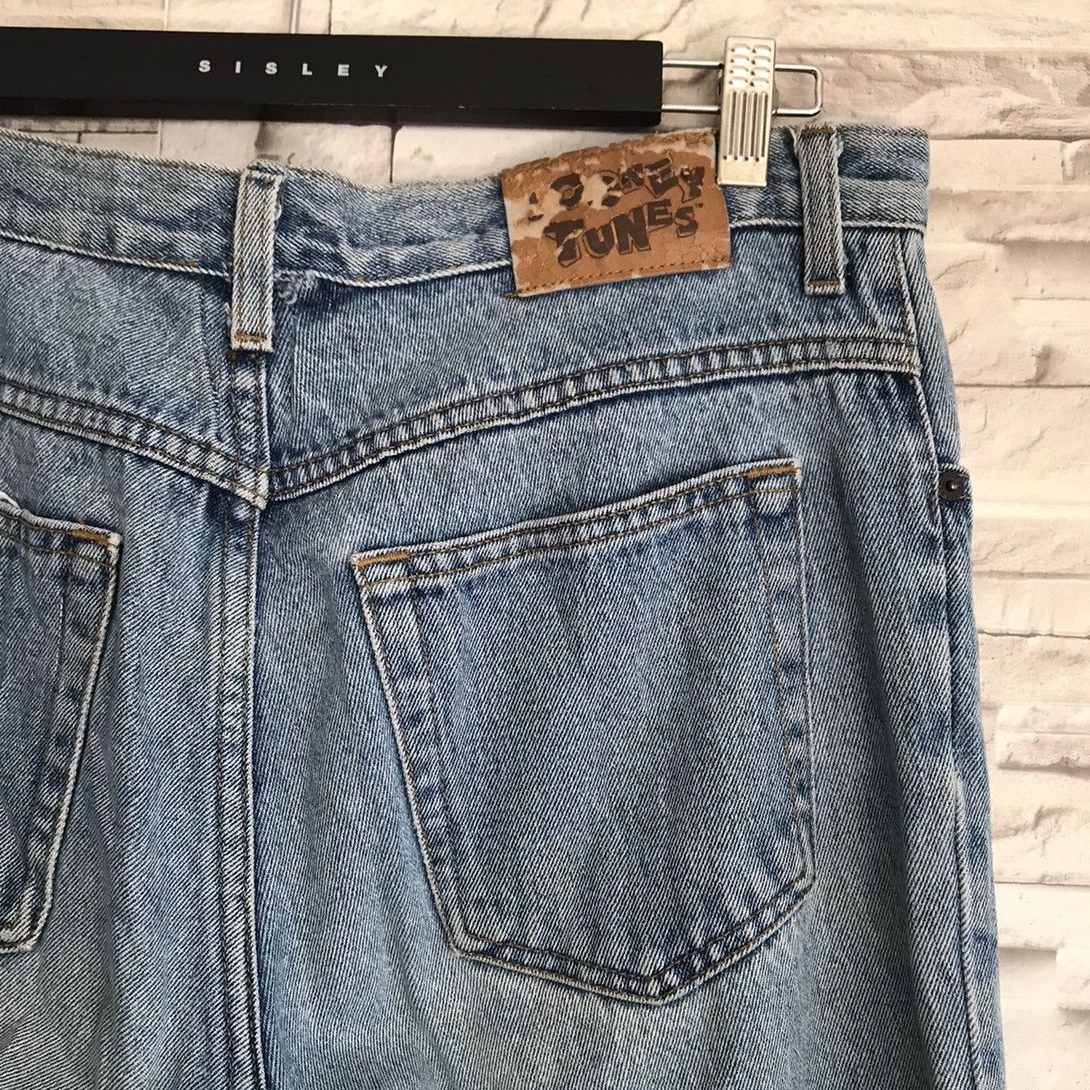 Warner Bros Vintage Looney Tunes Denim Baggy Jeans Size US 36 / EU 52 - 13 Thumbnail