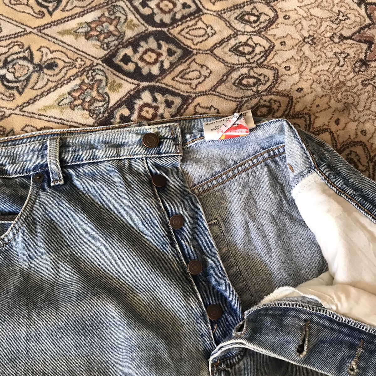 Warner Bros Vintage Looney Tunes Denim Baggy Jeans Size US 36 / EU 52 - 17 Thumbnail