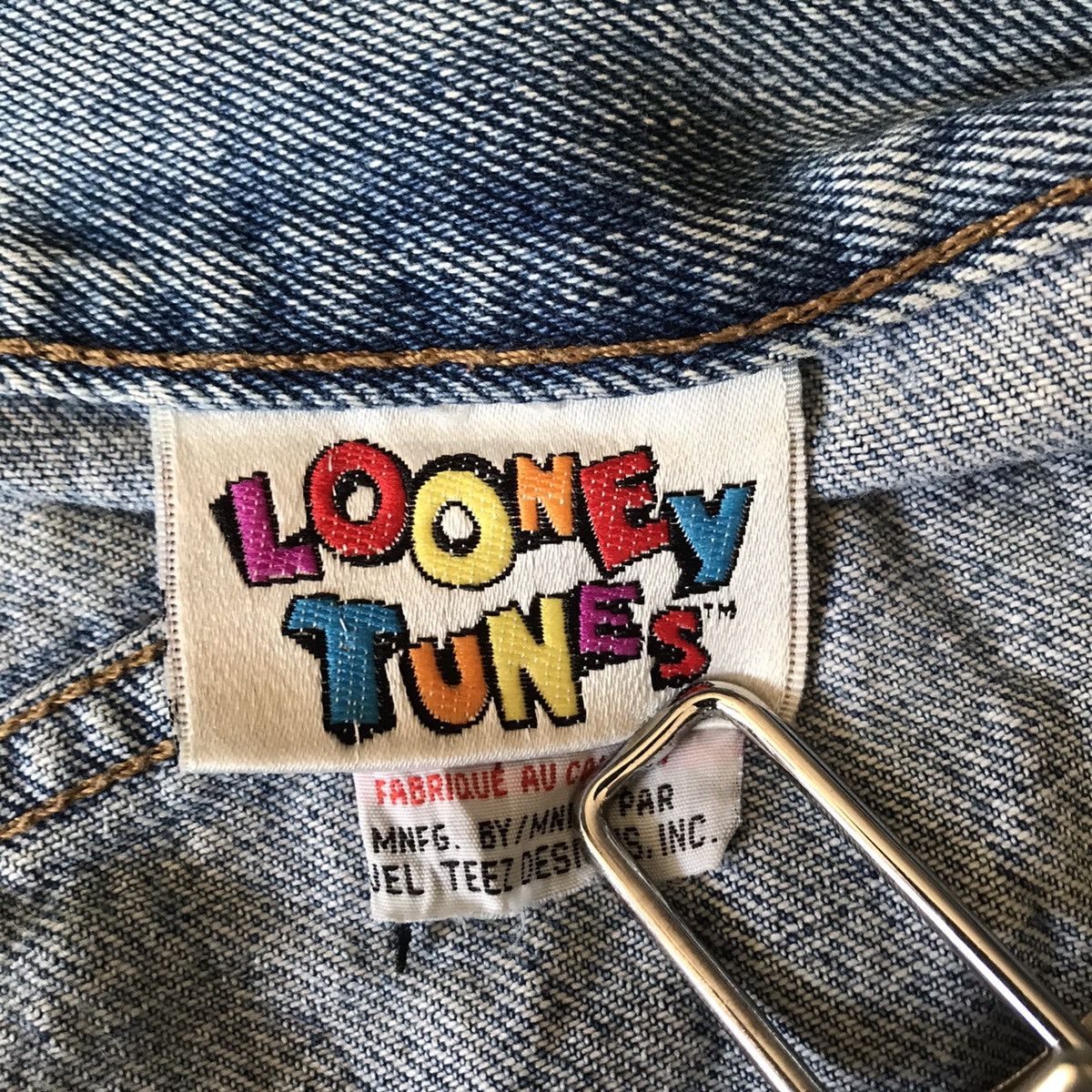Warner Bros Vintage Looney Tunes Denim Baggy Jeans Size US 36 / EU 52 - 19 Thumbnail