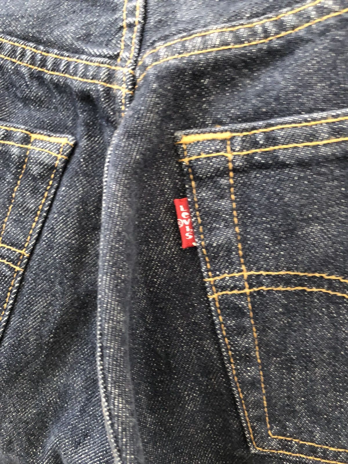 Japanese Brand × Levi's Reconstructed Levi’s Side Striped Leather Hybrid Denim Jeans Size US 29 - 8 Thumbnail
