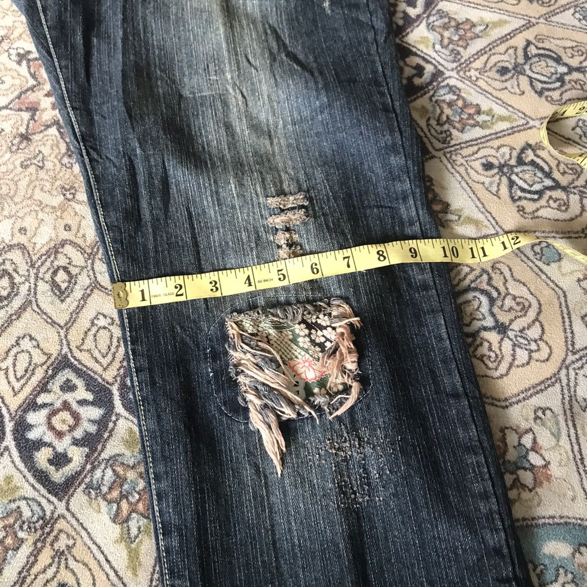 Karakuri Tamashii Japanese Brand B.S RAW Denim Patchwork Traditional Size US 34 / EU 50 - 23 Thumbnail