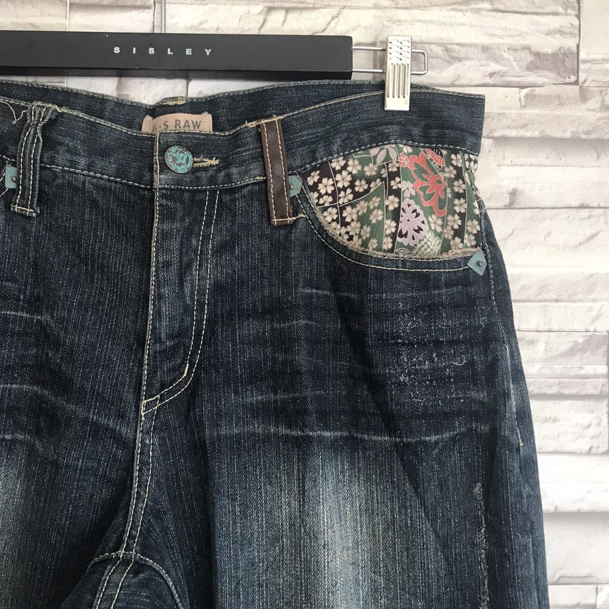 Karakuri Tamashii Japanese Brand B.S RAW Denim Patchwork Traditional Size US 34 / EU 50 - 9 Thumbnail