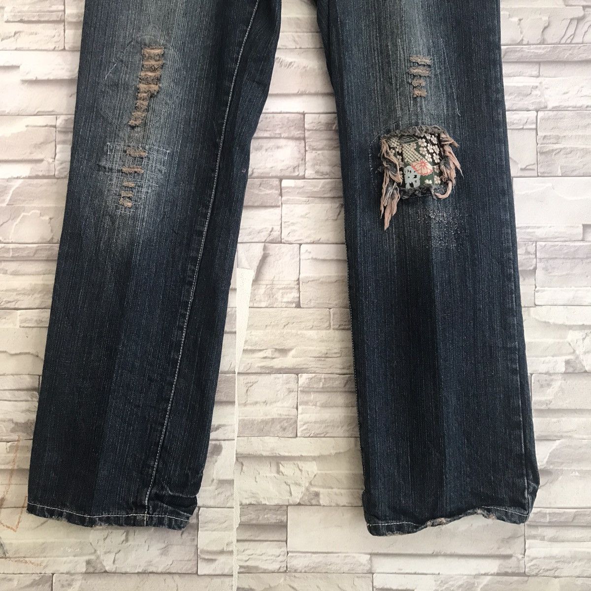 Karakuri Tamashii Japanese Brand B.S RAW Denim Patchwork Traditional Size US 34 / EU 50 - 10 Thumbnail