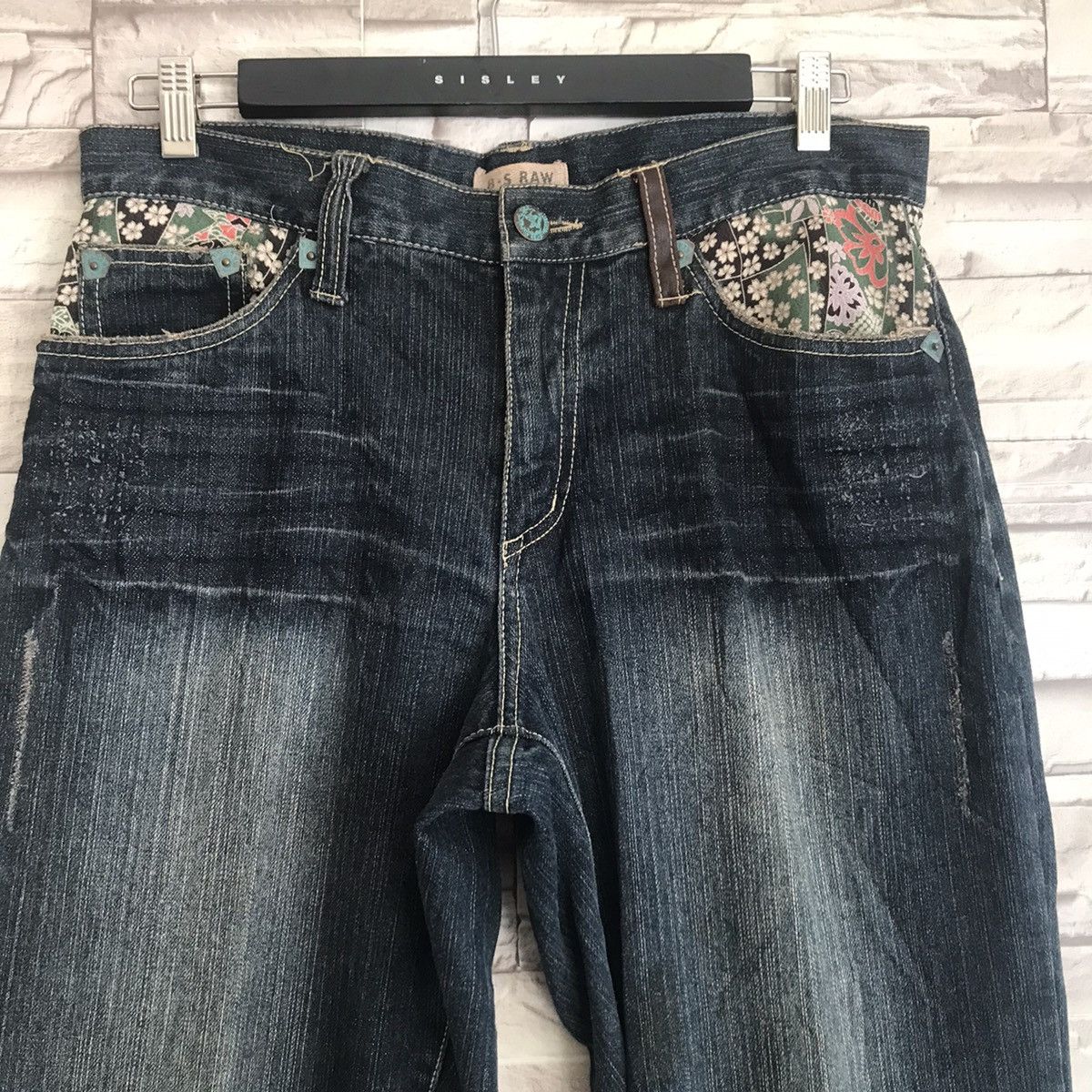 Karakuri Tamashii Japanese Brand B.S RAW Denim Patchwork Traditional Size US 34 / EU 50 - 4 Thumbnail