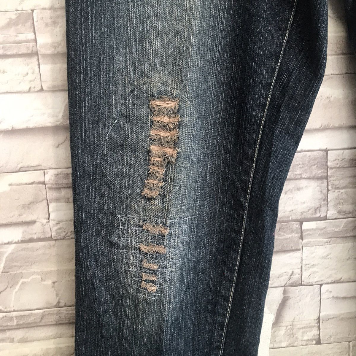 Karakuri Tamashii Japanese Brand B.S RAW Denim Patchwork Traditional Size US 34 / EU 50 - 6 Thumbnail