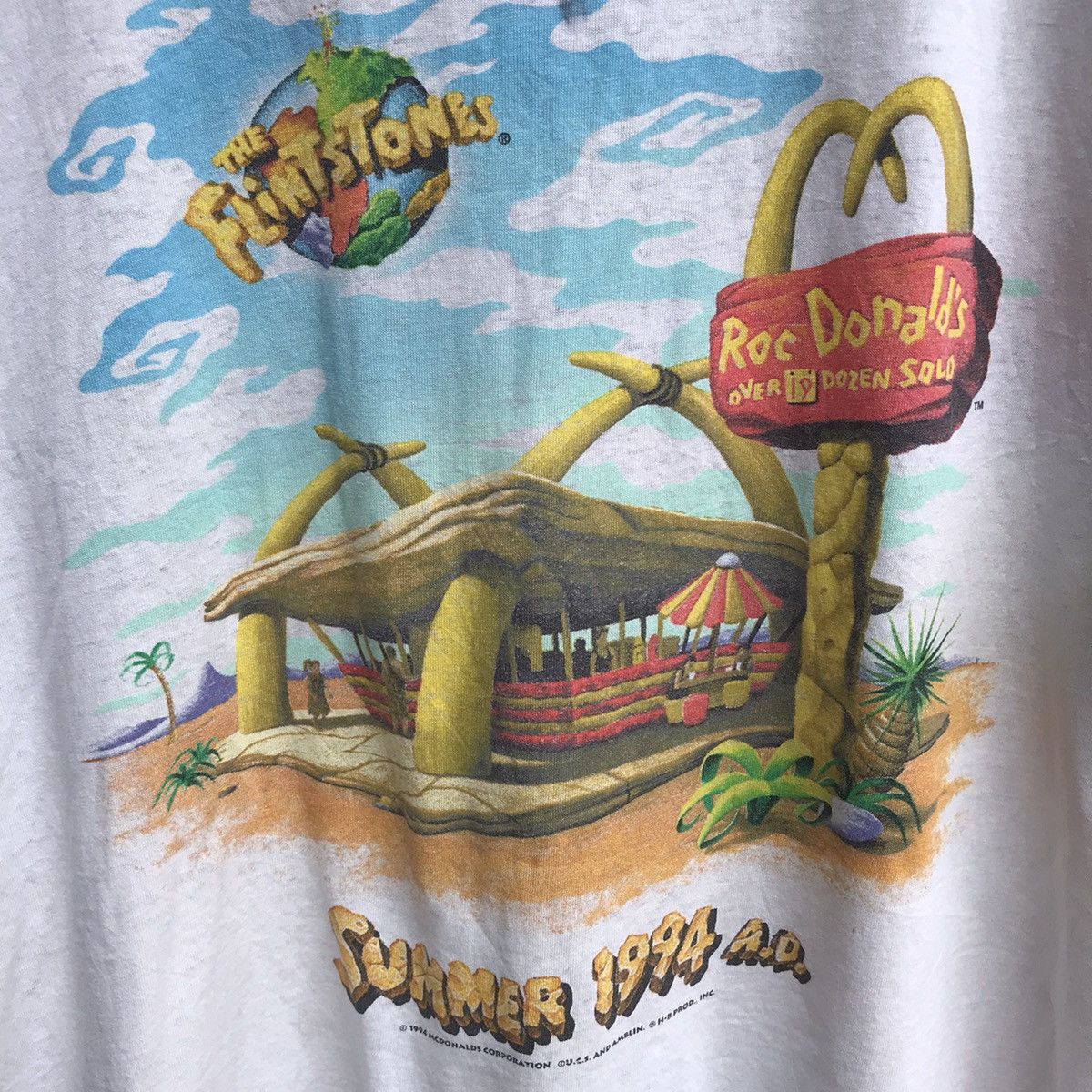 Vintage Vintage 90s THE FLINSTONES movie tee cartoons Size US L / EU 52-54 / 3 - 3 Thumbnail