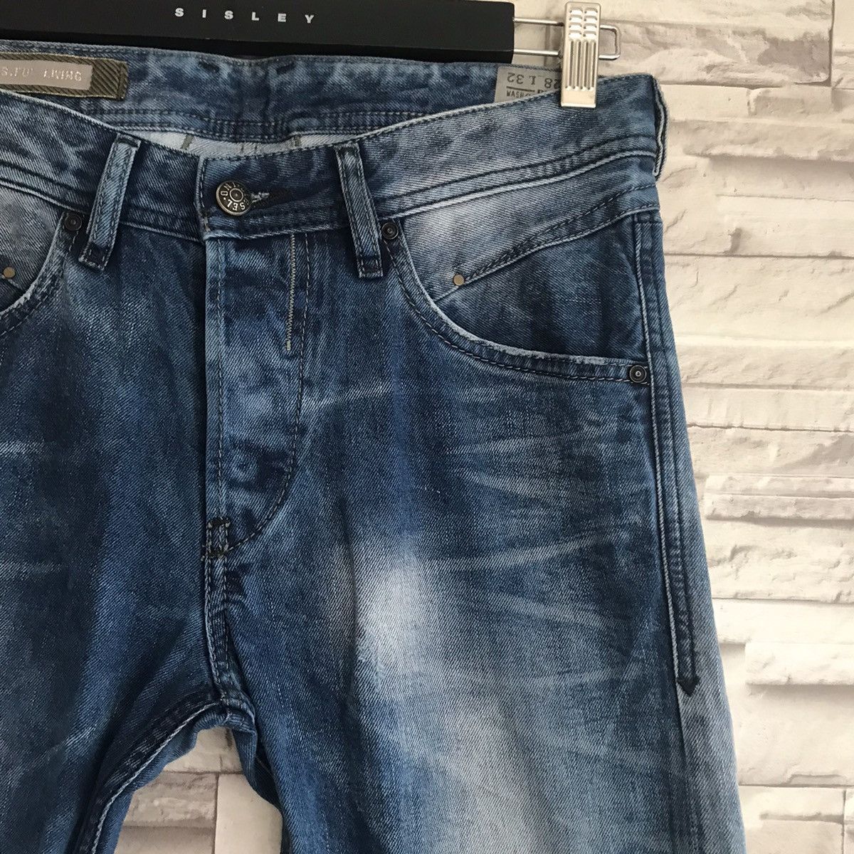 Diesel Vintage Diesel Belther Denim Acid Wash Jeans Size US 30 / EU 46 - 5 Thumbnail