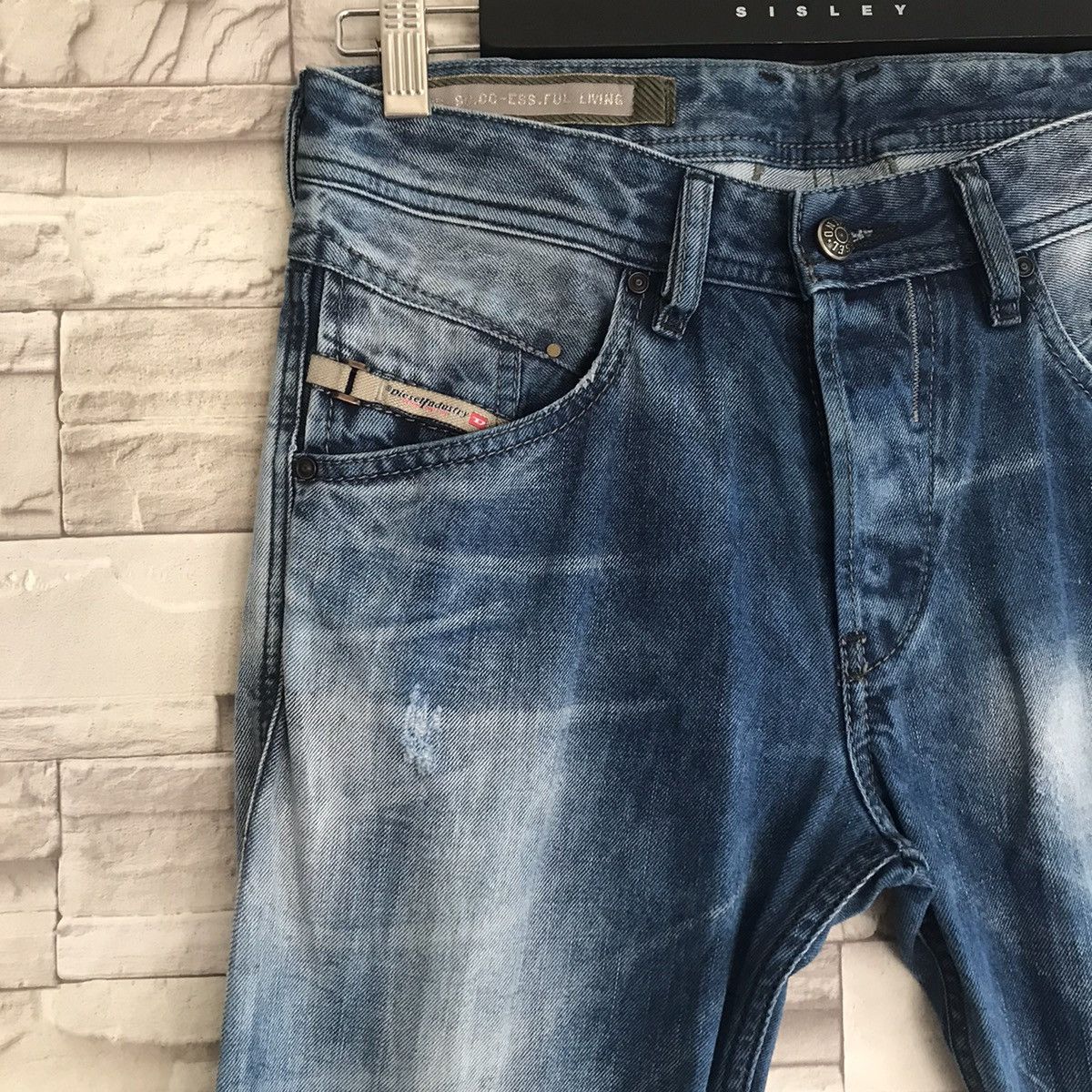 Diesel Vintage Diesel Belther Denim Acid Wash Jeans Size US 30 / EU 46 - 4 Thumbnail
