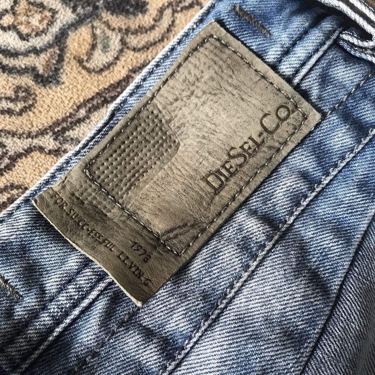 Diesel Vintage Diesel Belther Denim Acid Wash Jeans Size US 30 / EU 46 - 17 Thumbnail