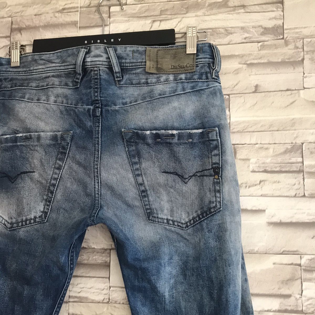 Diesel Vintage Diesel Belther Denim Acid Wash Jeans Size US 30 / EU 46 - 12 Thumbnail