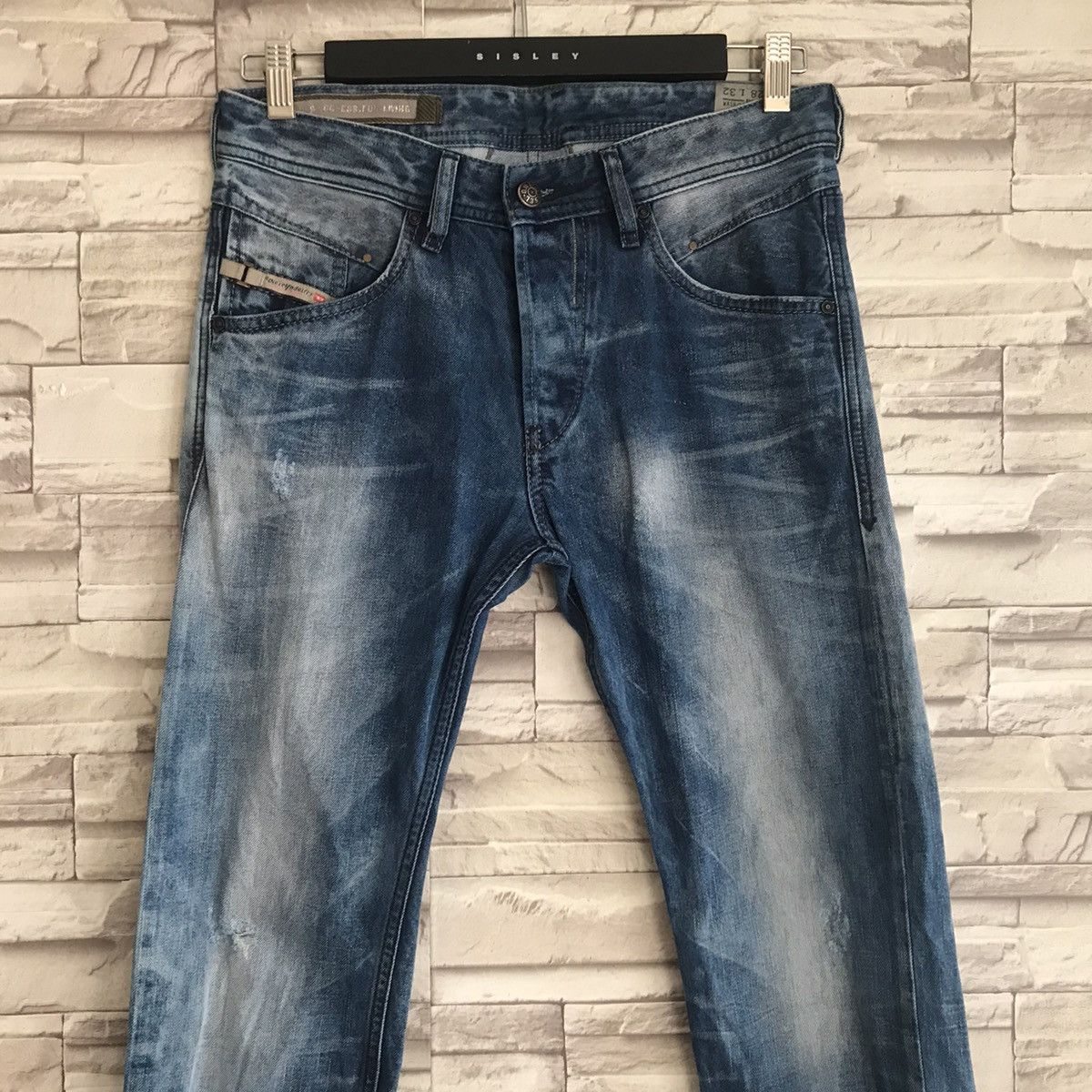 Diesel Vintage Diesel Belther Denim Acid Wash Jeans Size US 30 / EU 46 - 3 Thumbnail