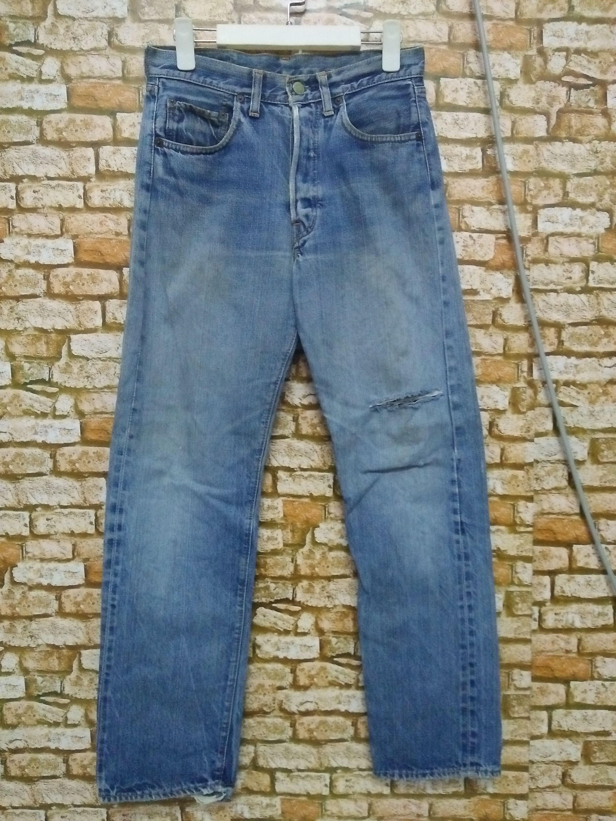 Levi's × Vintage 70s LEVIS 501 DENIM NO 6 SELVEDGE USA SINGLE STITCH (A938) Size US 28 / EU 44 - 2 Thumbnail