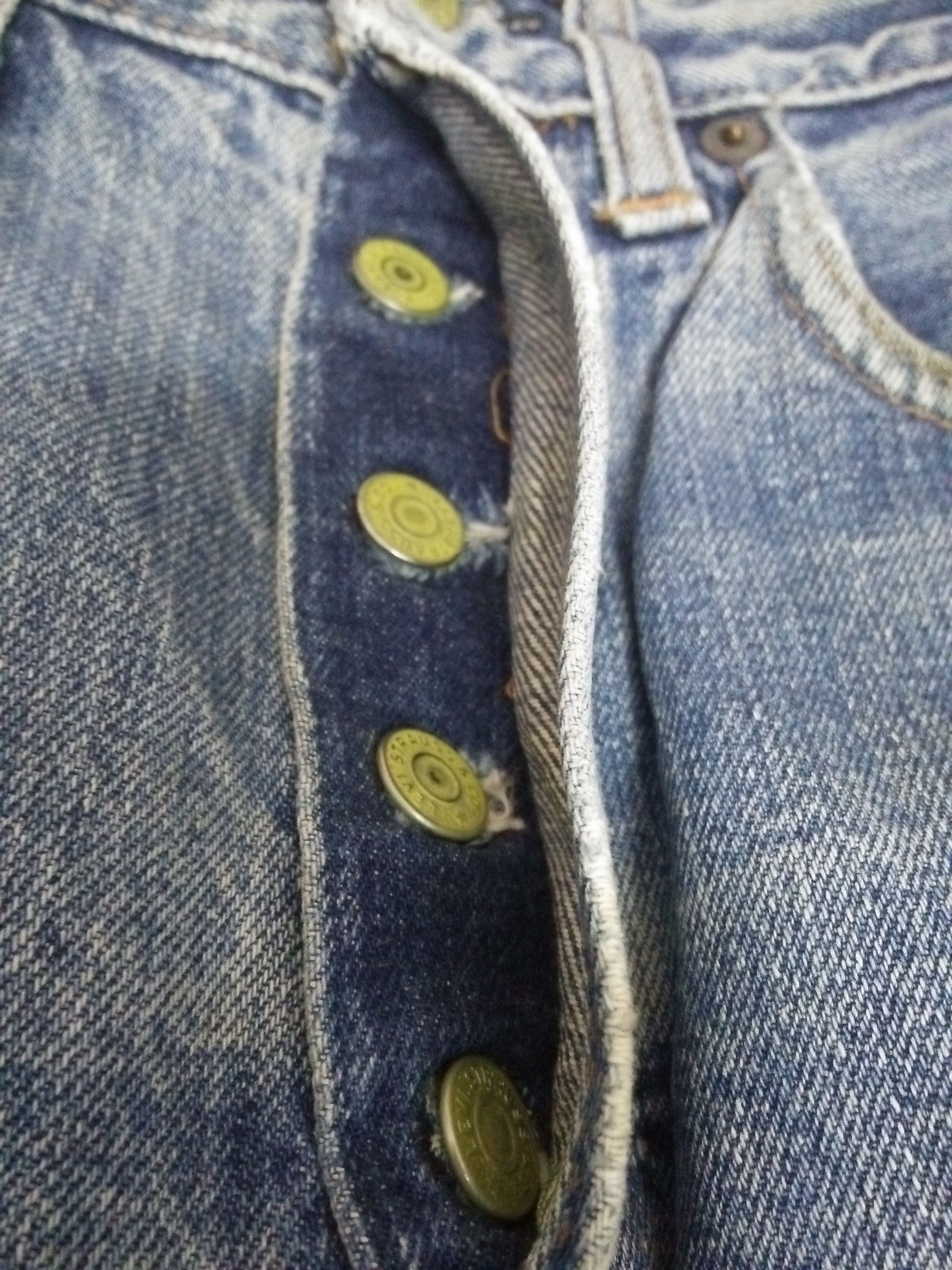 Levi's × Vintage 70s LEVIS 501 DENIM NO 6 SELVEDGE USA SINGLE STITCH (A938) Size US 28 / EU 44 - 10 Thumbnail