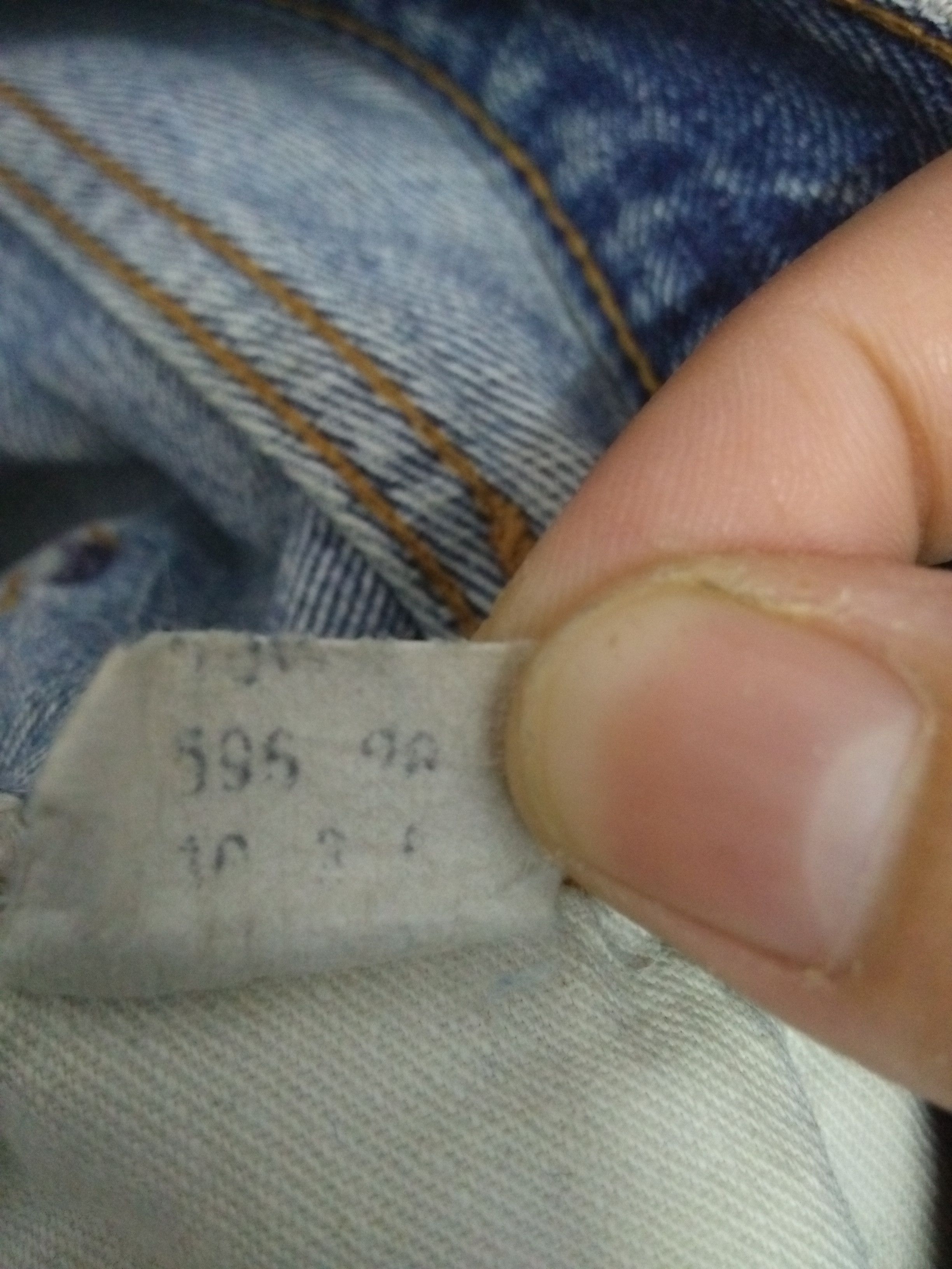 Levi's × Vintage 70s LEVIS 501 DENIM NO 6 SELVEDGE USA SINGLE STITCH (A938) Size US 28 / EU 44 - 13 Thumbnail