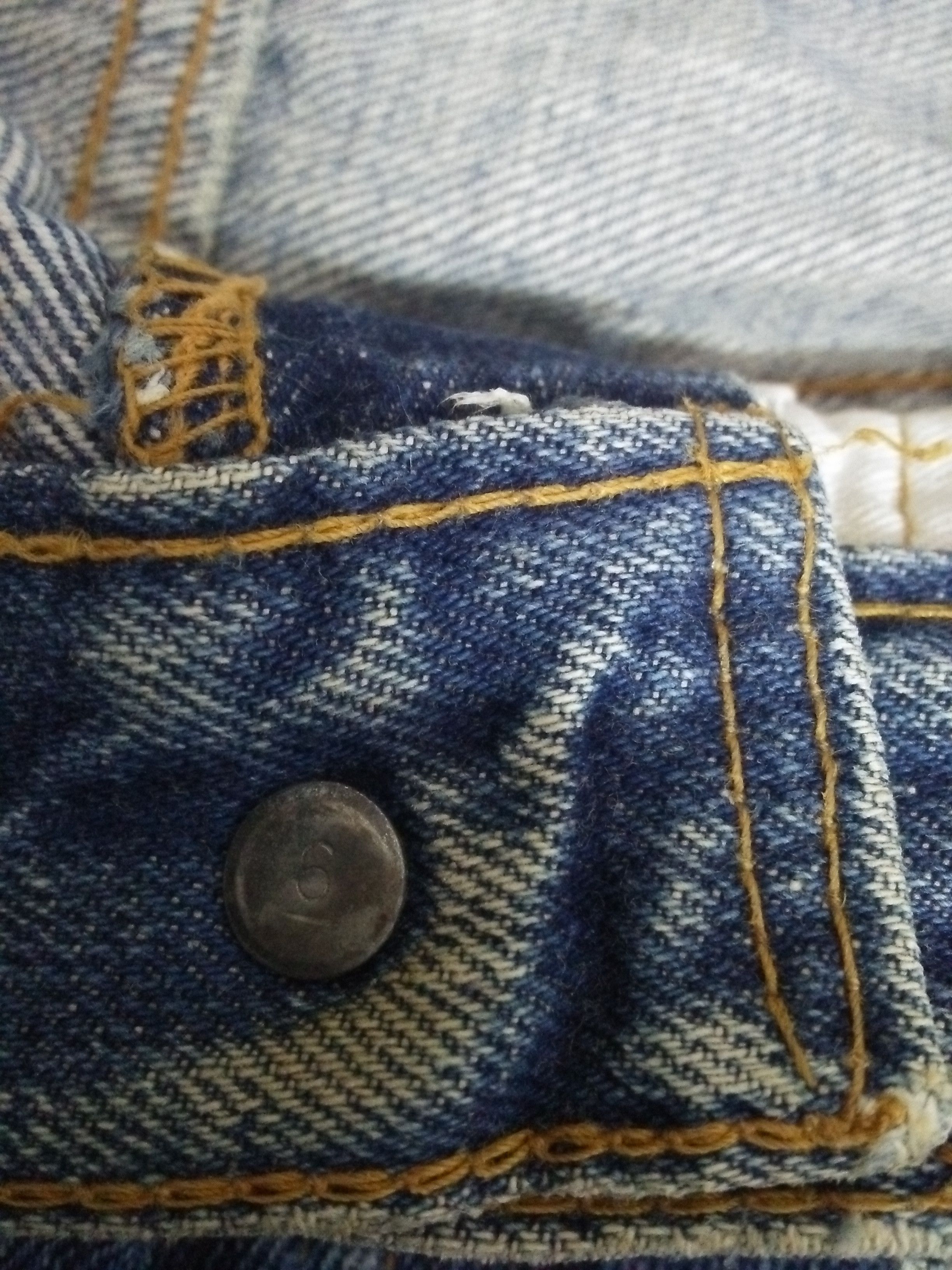 Levi's × Vintage 70s LEVIS 501 DENIM NO 6 SELVEDGE USA SINGLE STITCH (A938) Size US 28 / EU 44 - 11 Thumbnail