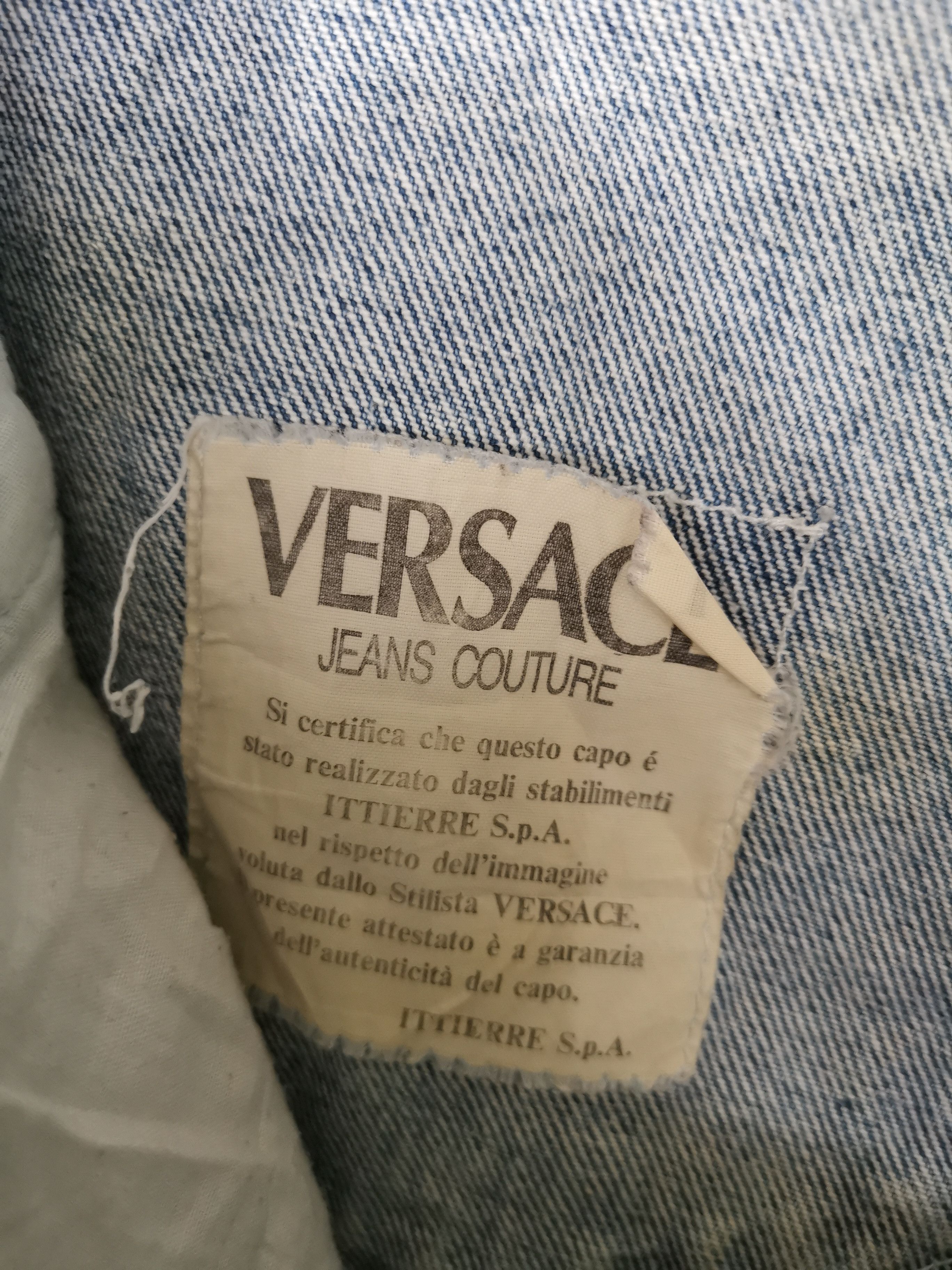Versace Vintage Versace Jeans Couture Baggy Denim (Italy) Size US 33 - 5 Thumbnail