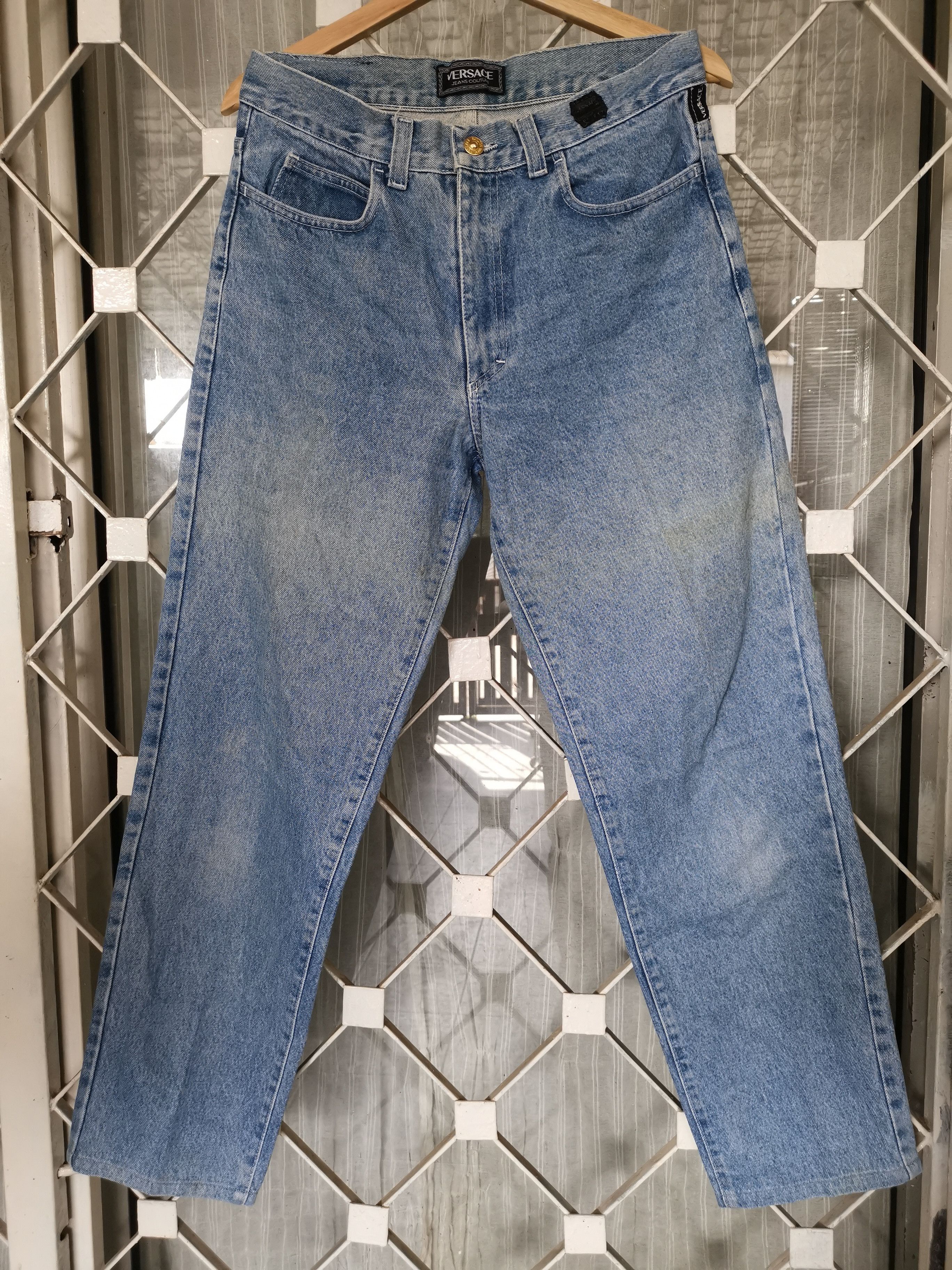 Versace Vintage Versace Jeans Couture Baggy Denim (Italy) Size US 33 - 1 Thumbnail