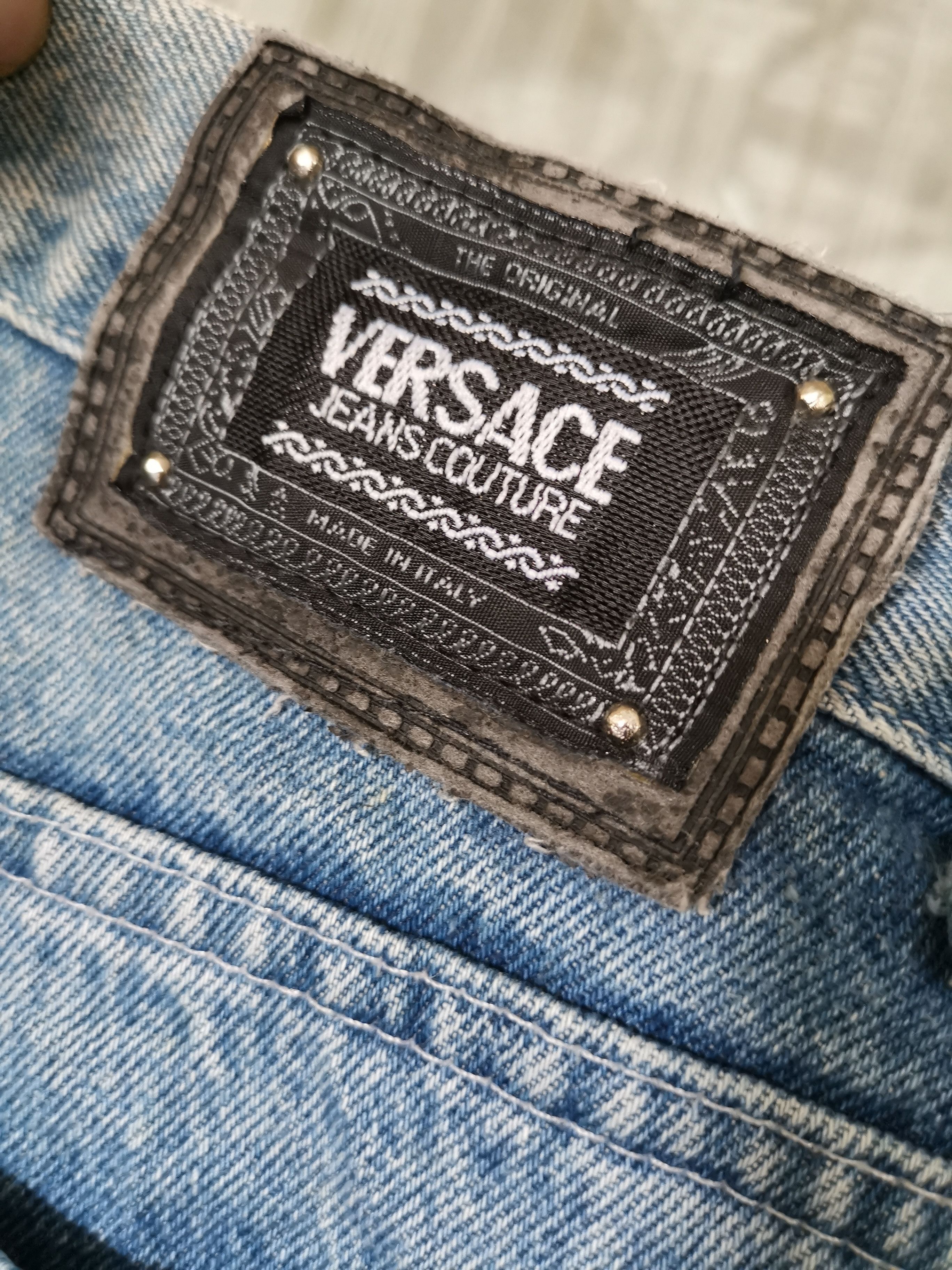 Versace Vintage Versace Jeans Couture Baggy Denim (Italy) Size US 33 - 2 Thumbnail