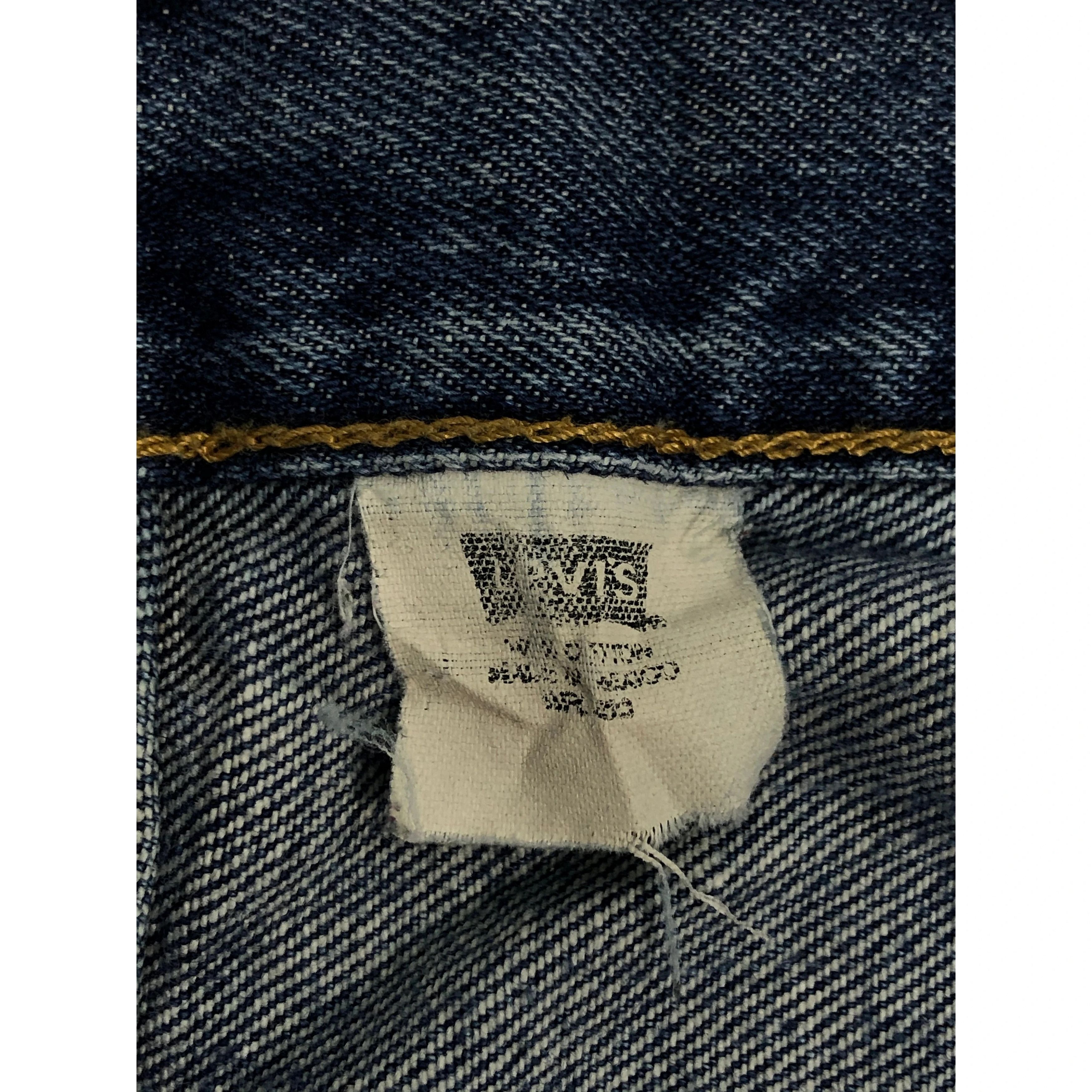 Levi's Vintage 90s Levis 501 Distressed Denim DP0084 Size US 38 / EU 54 - 6 Thumbnail