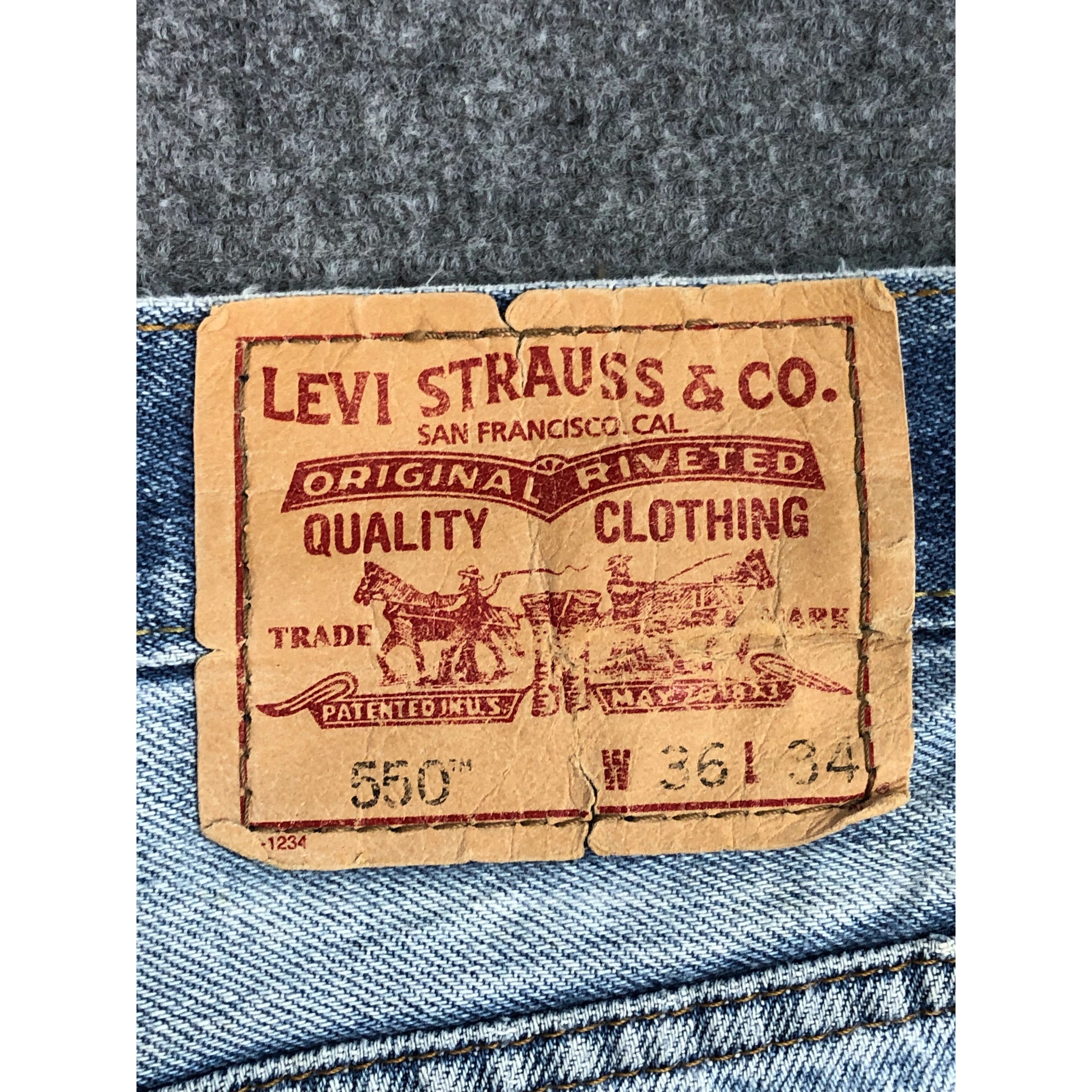 Levi's Vintage Levis 550 Jeans Lightwash DP0511 Size US 38 / EU 54 - 5 Thumbnail