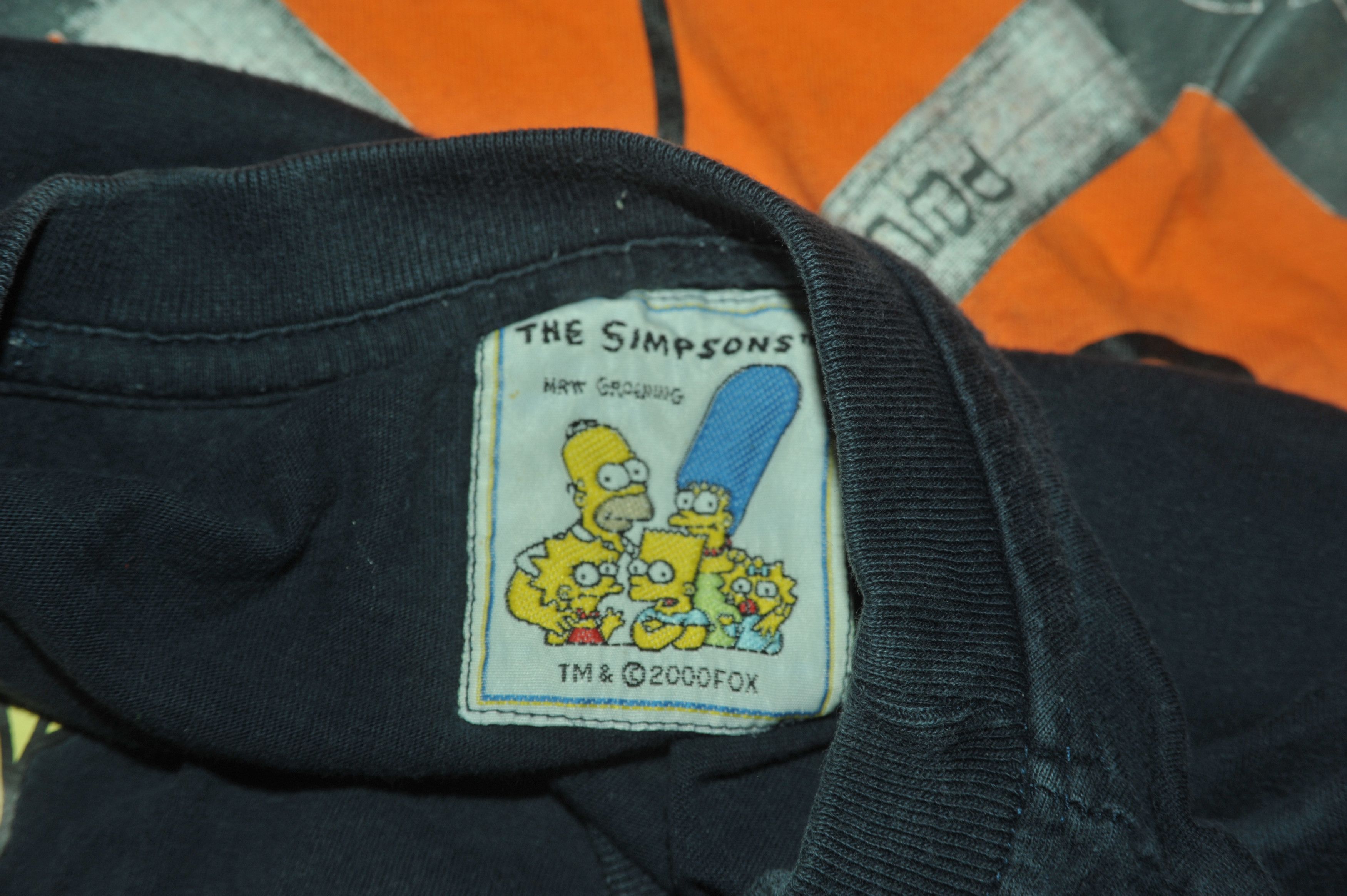The Simpsons Vintage 2000 The Simpsons Men In Black T-shirt Size US XL / EU 56 / 4 - 5 Thumbnail
