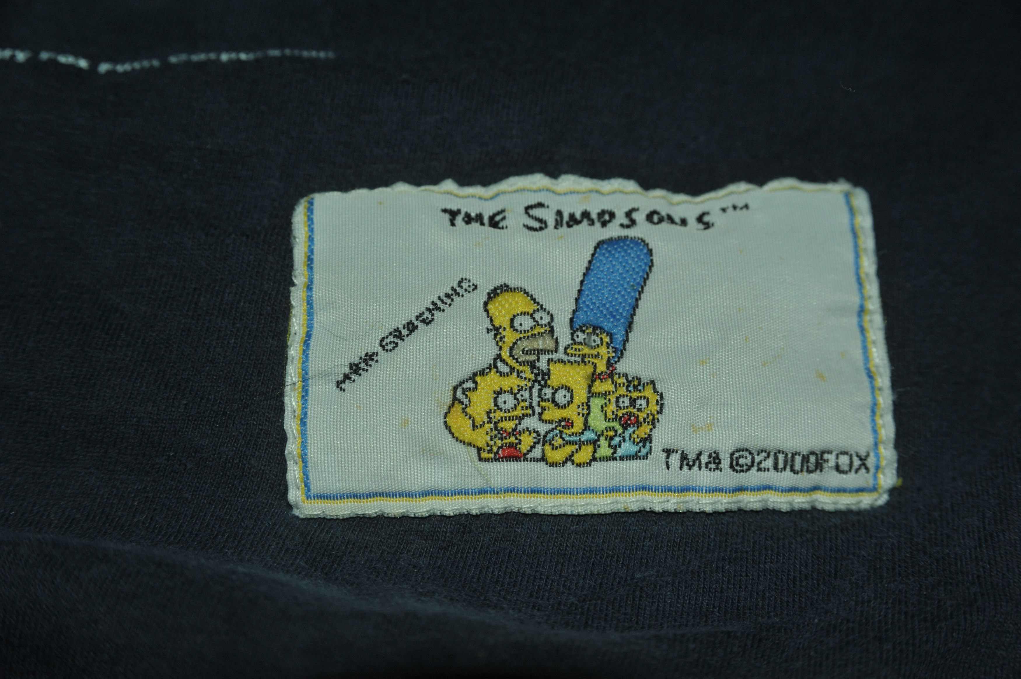 The Simpsons Vintage 2000 The Simpsons Men In Black T-shirt Size US XL / EU 56 / 4 - 3 Thumbnail
