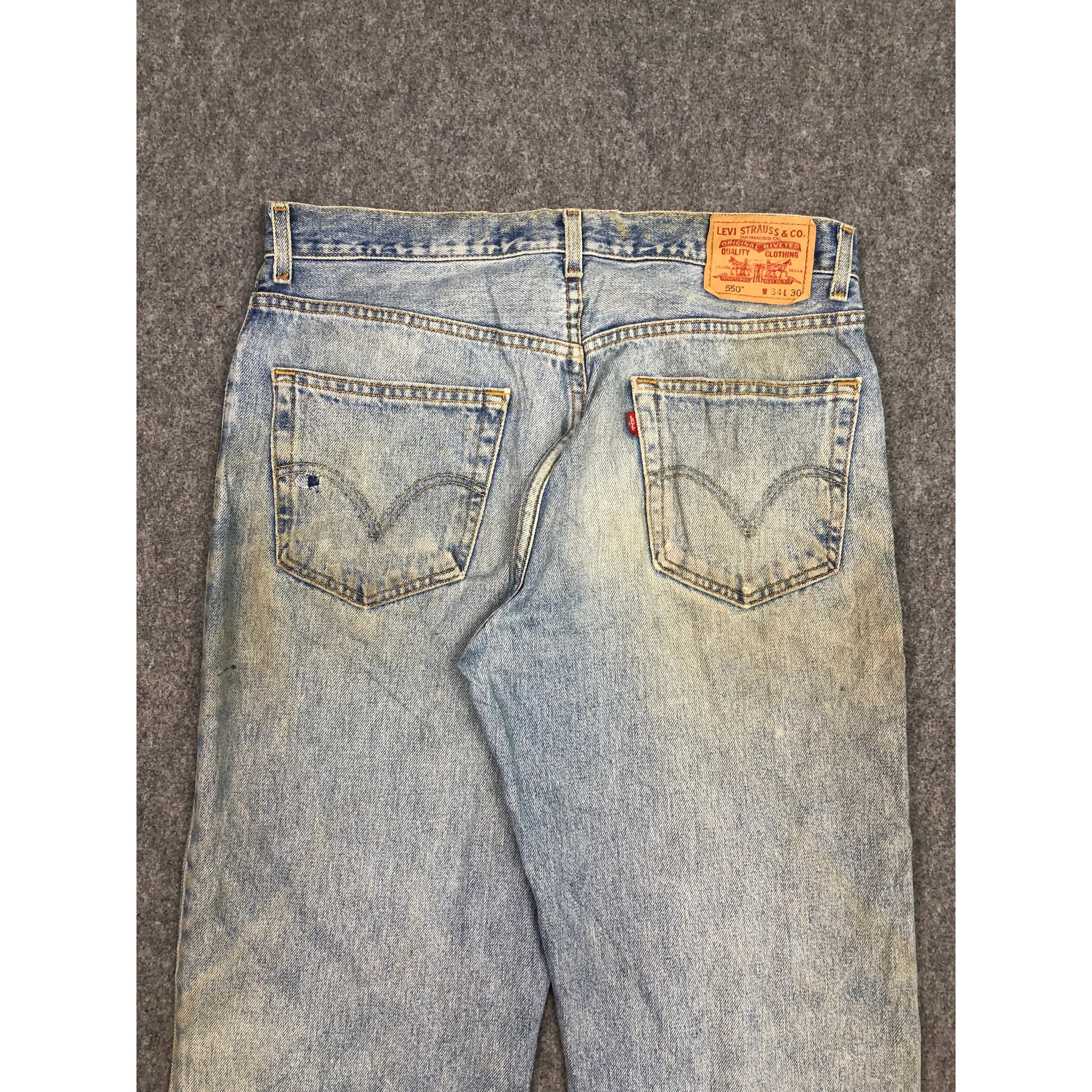 Levi's × Vintage Vintage Levis 550 Jeans Dirty Wash DP0493 Size US 36 / EU 52 - 4 Thumbnail