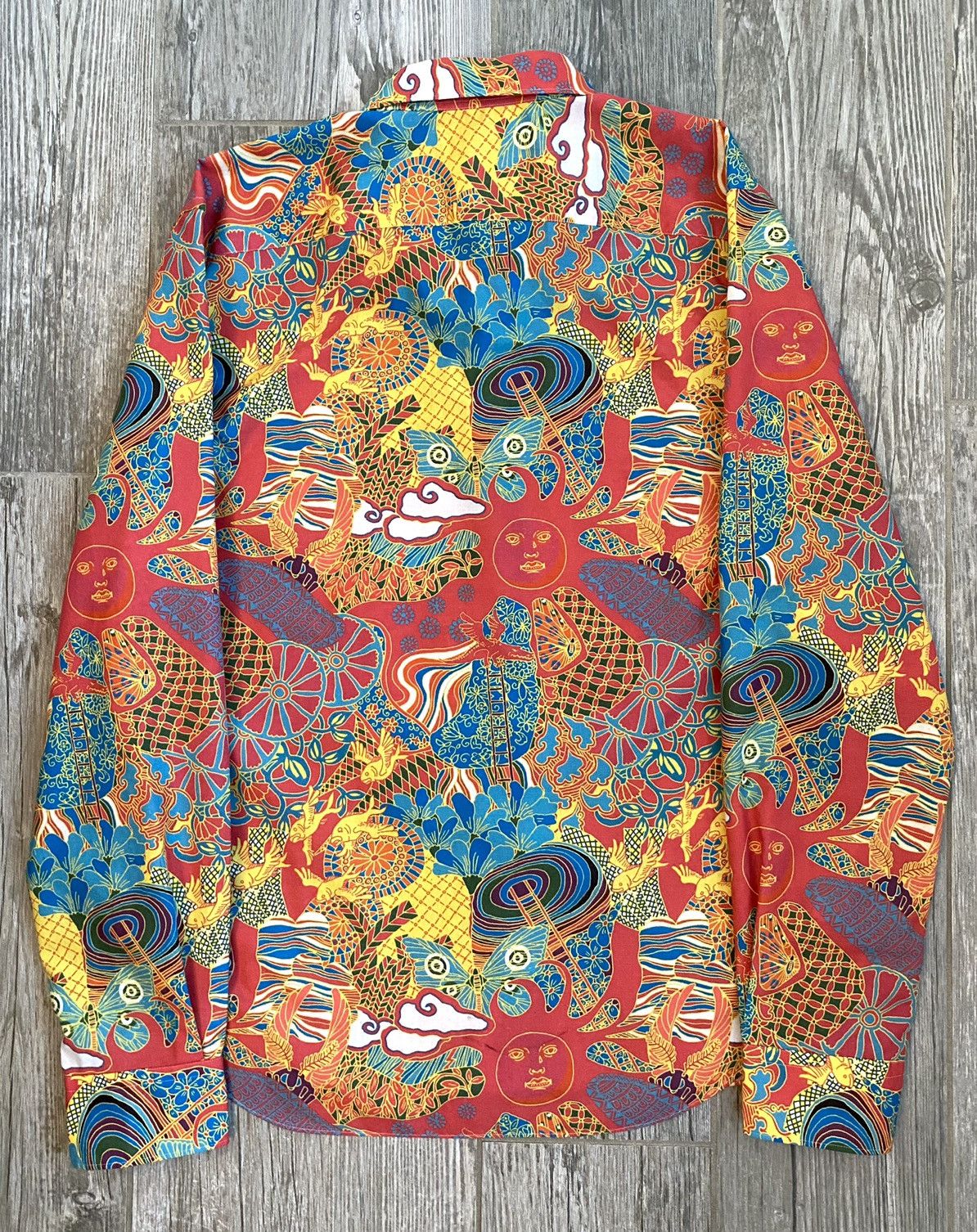 Comme des Garcons Homme Plus 2001 Comme Des Garçon Homme Plus Psychedelic Button Up Shirt Size US L / EU 52-54 / 3 - 2 Thumbnail