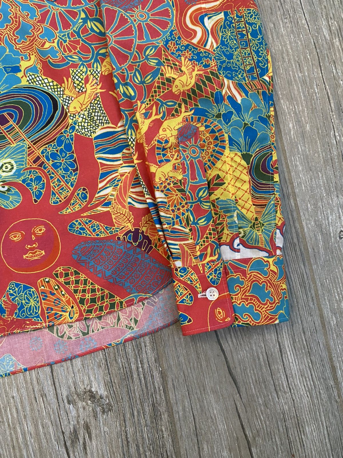 Comme des Garcons Homme Plus 2001 Comme Des Garçon Homme Plus Psychedelic Button Up Shirt Size US L / EU 52-54 / 3 - 10 Thumbnail