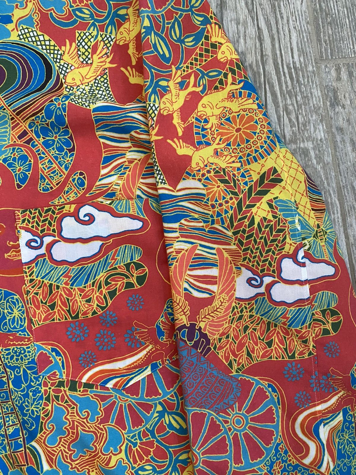 Comme des Garcons Homme Plus 2001 Comme Des Garçon Homme Plus Psychedelic Button Up Shirt Size US L / EU 52-54 / 3 - 7 Thumbnail