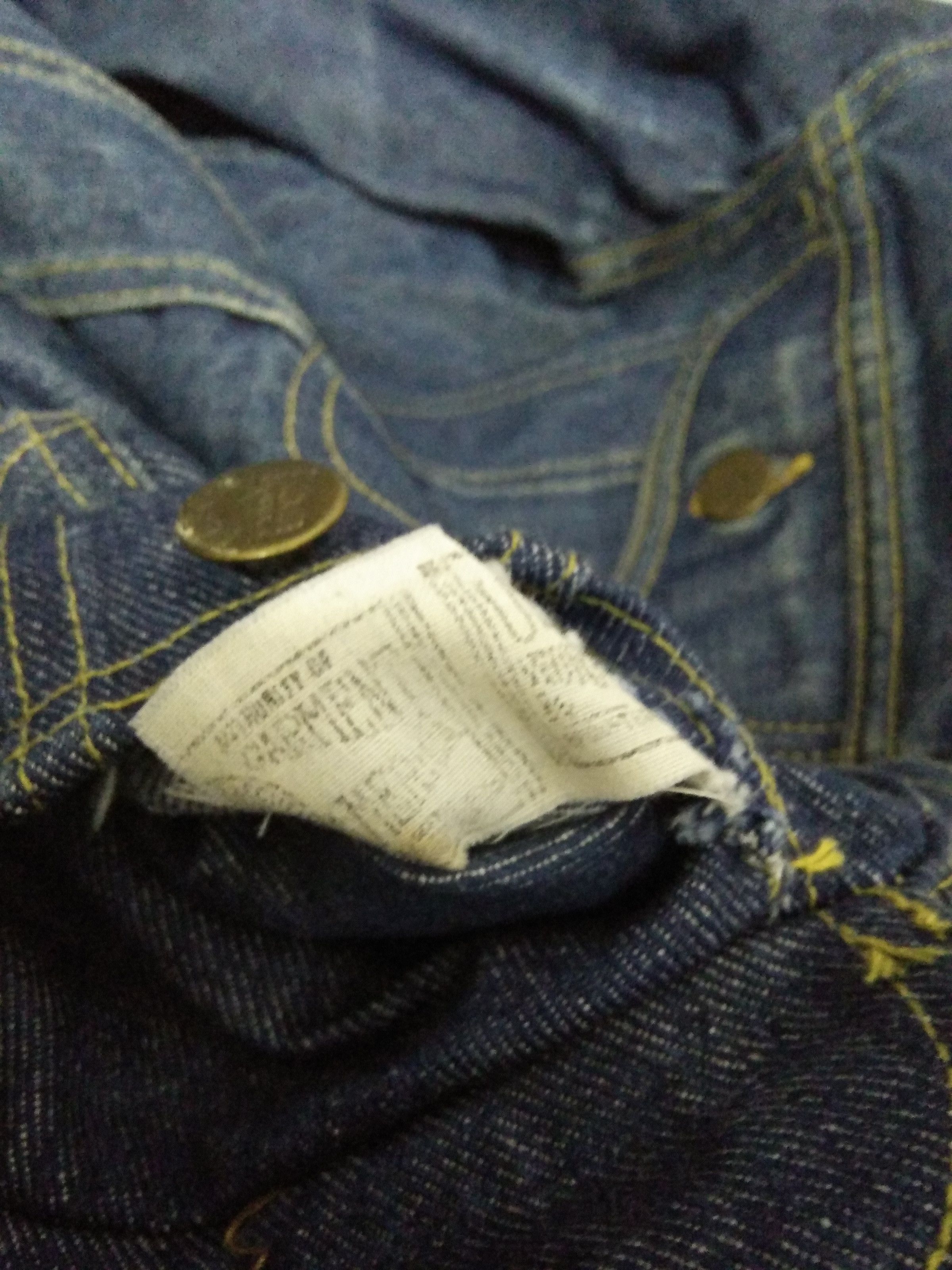 Lee 70s/80s LEE UNION MADE SANFORIZED MADE IN USA (A231) Size US M / EU 48-50 / 2 - 5 Thumbnail