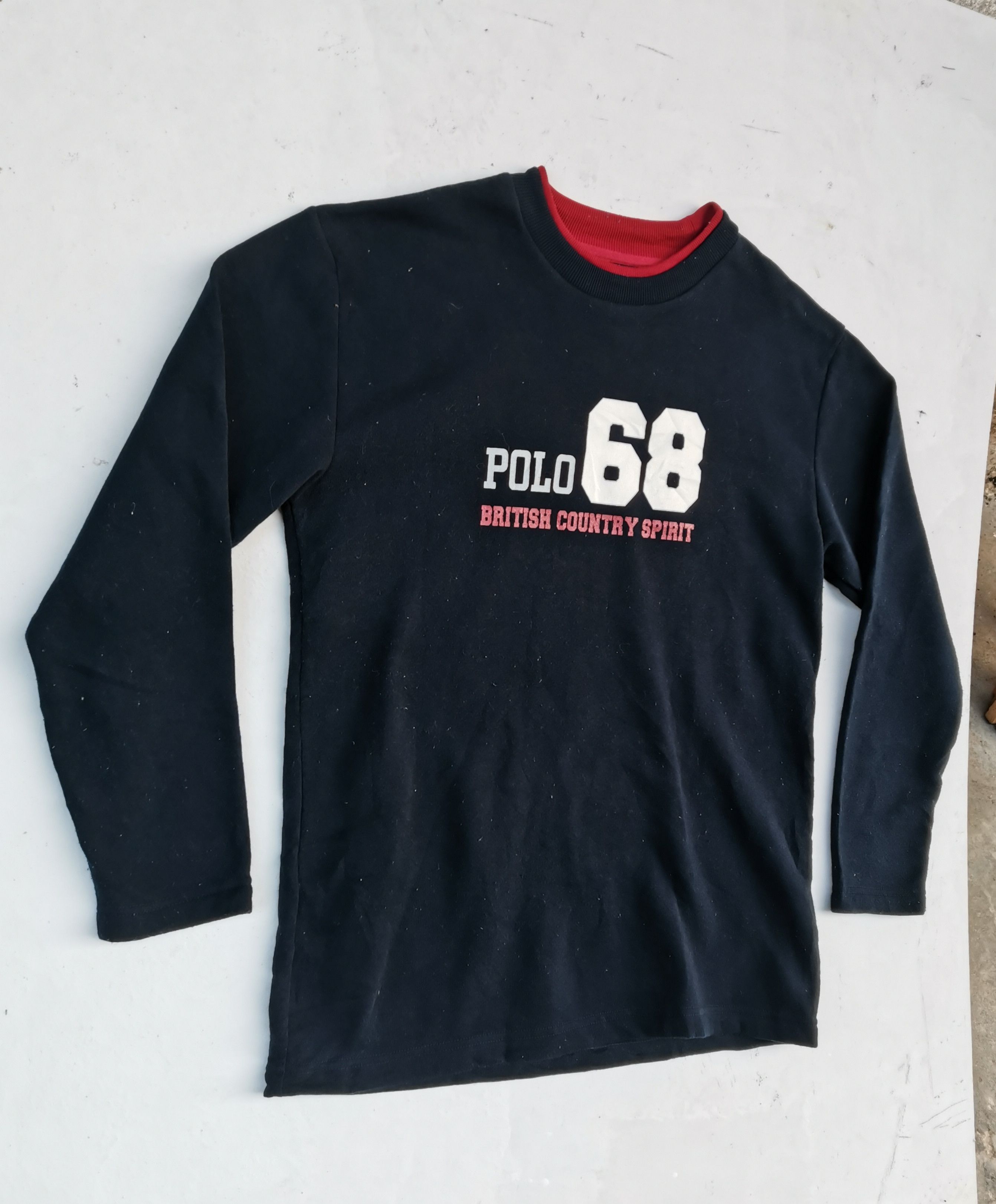 Japanese Brand Vintage Polo 68 British Country Spirit Big Logo Sweatshirt Size US L / EU 52-54 / 3 - 4 Thumbnail