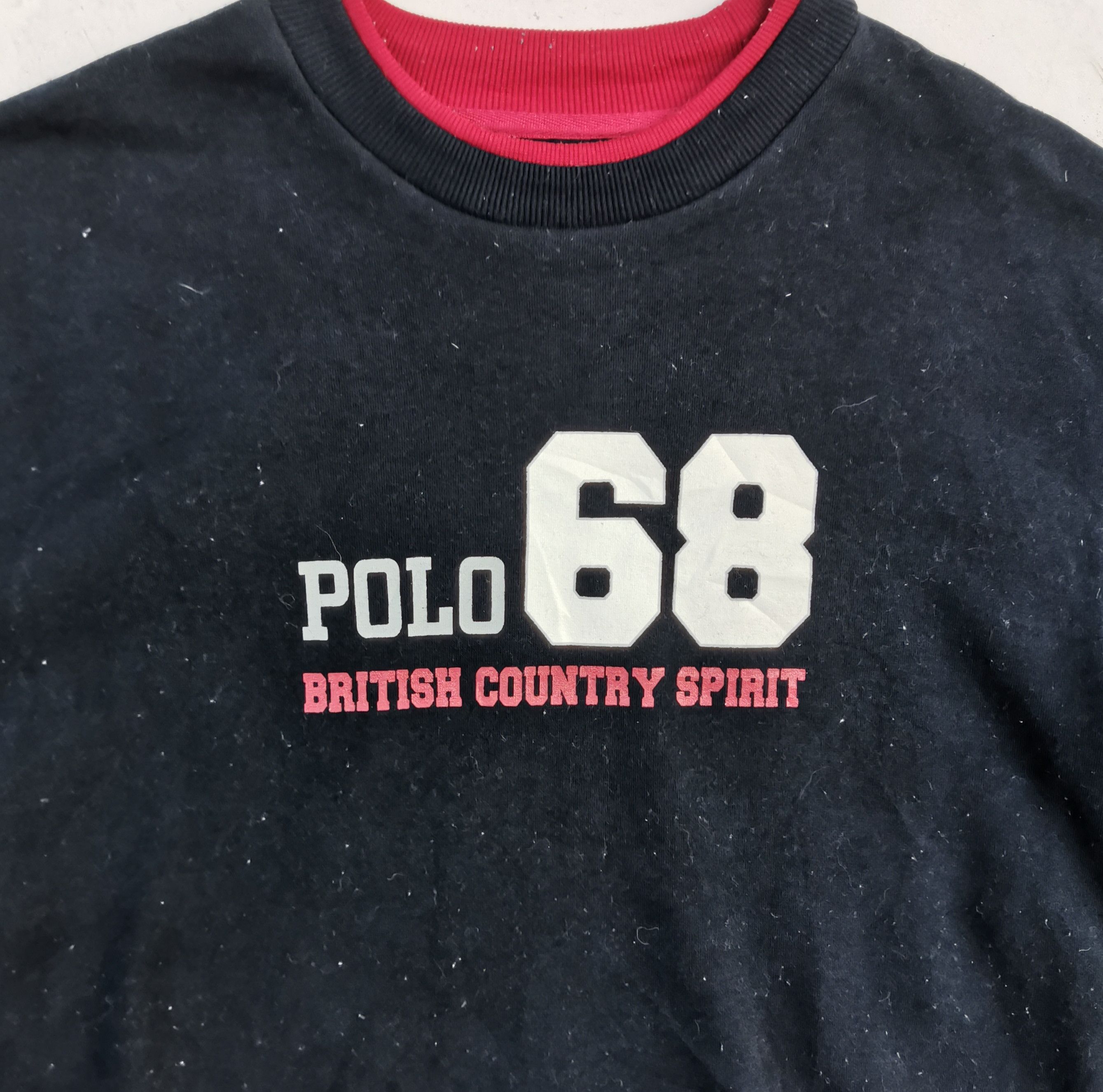 Japanese Brand Vintage Polo 68 British Country Spirit Big Logo Sweatshirt Size US L / EU 52-54 / 3 - 6 Thumbnail