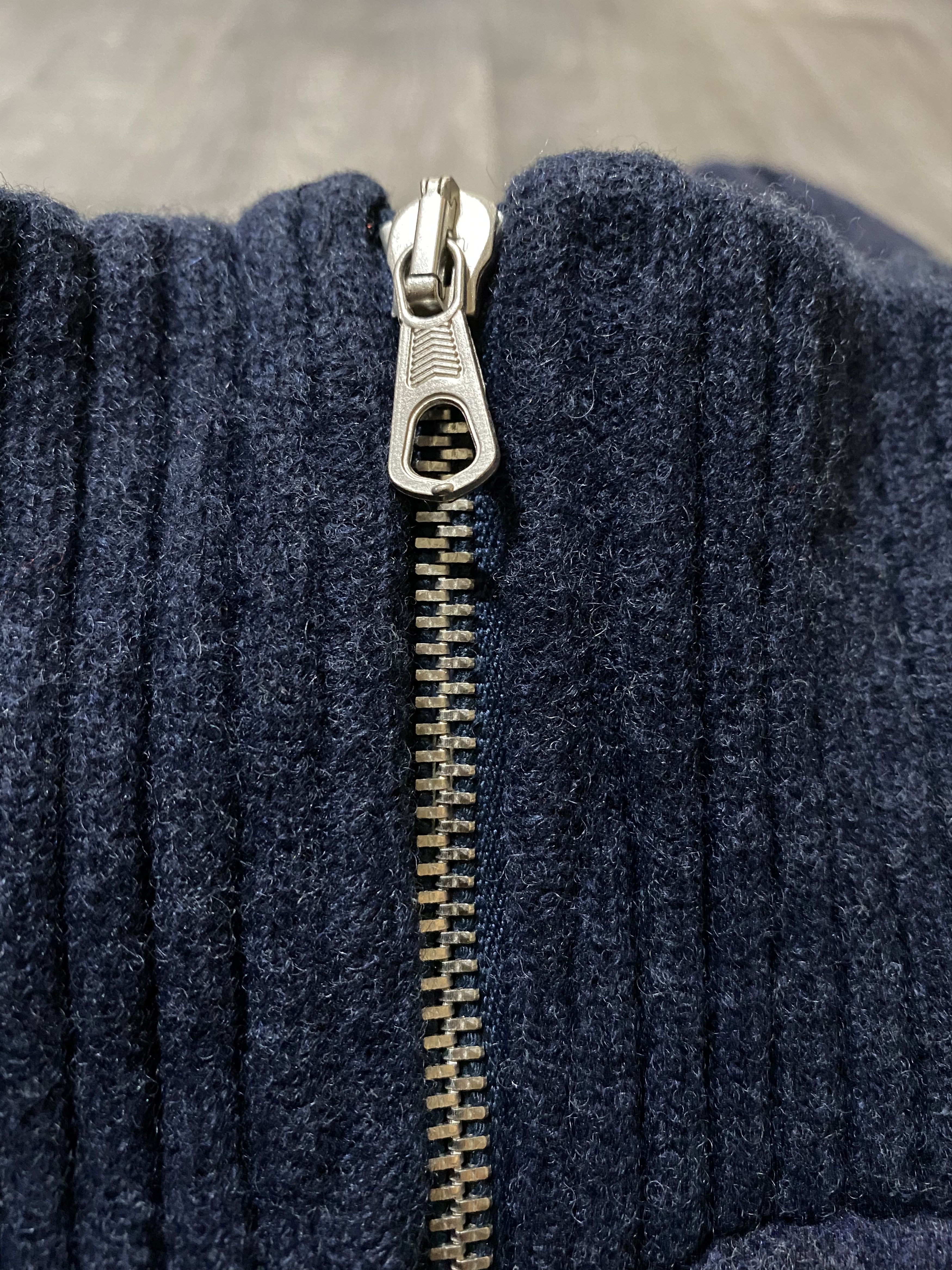 Iceberg Iceberg Jeans Heavy Wool Navy Zip Sweater Ice J Embroidery Size US XL / EU 56 / 4 - 7 Thumbnail