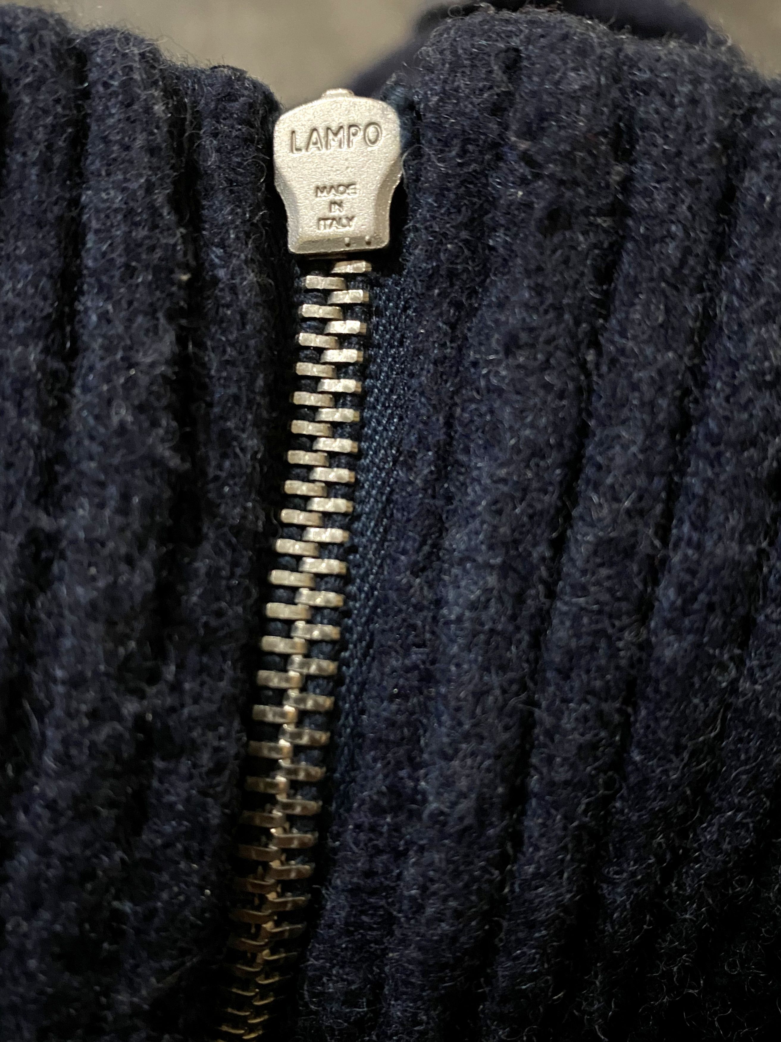 Iceberg Iceberg Jeans Heavy Wool Navy Zip Sweater Ice J Embroidery Size US XL / EU 56 / 4 - 8 Thumbnail