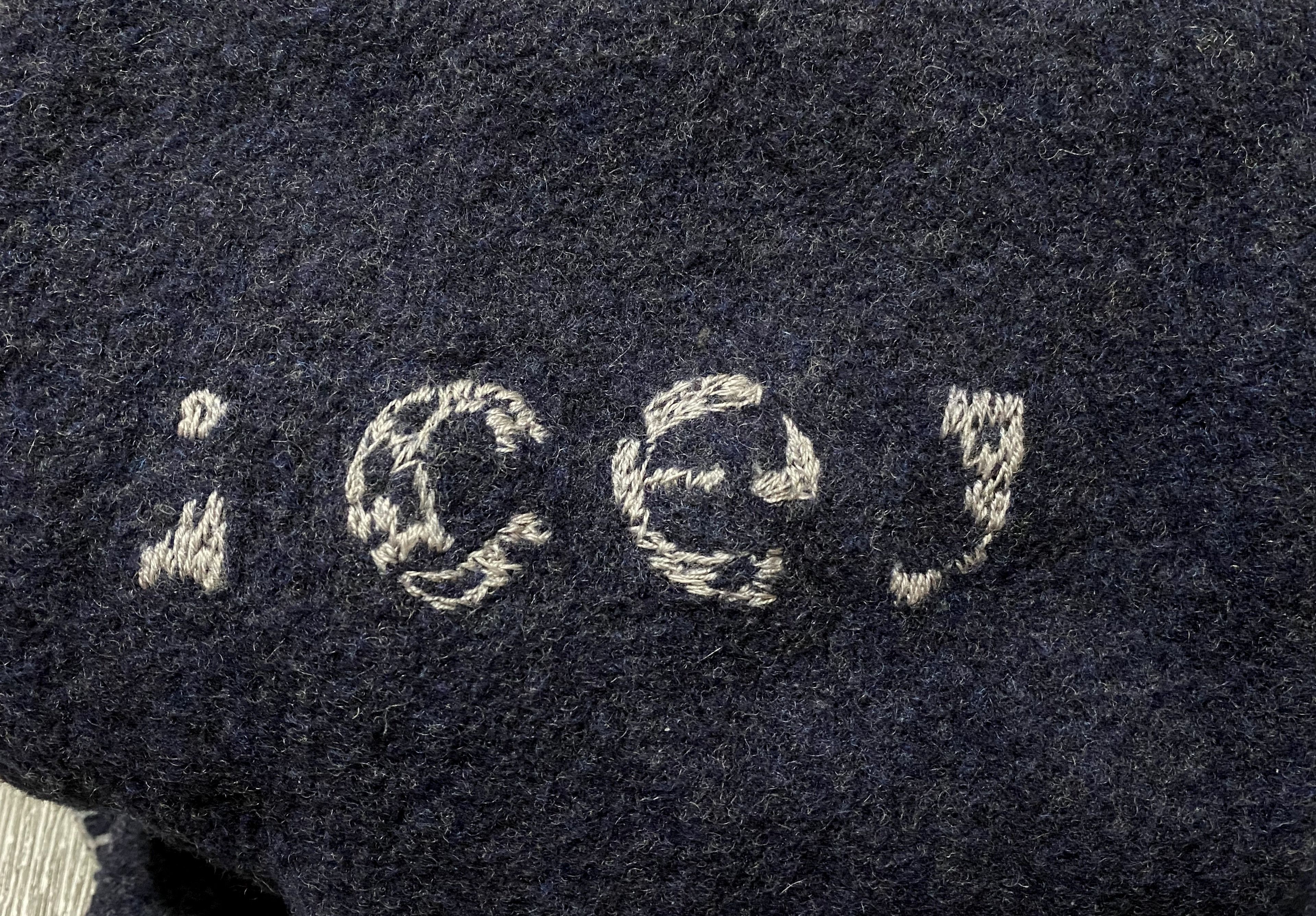 Iceberg Iceberg Jeans Heavy Wool Navy Zip Sweater Ice J Embroidery Size US XL / EU 56 / 4 - 9 Thumbnail