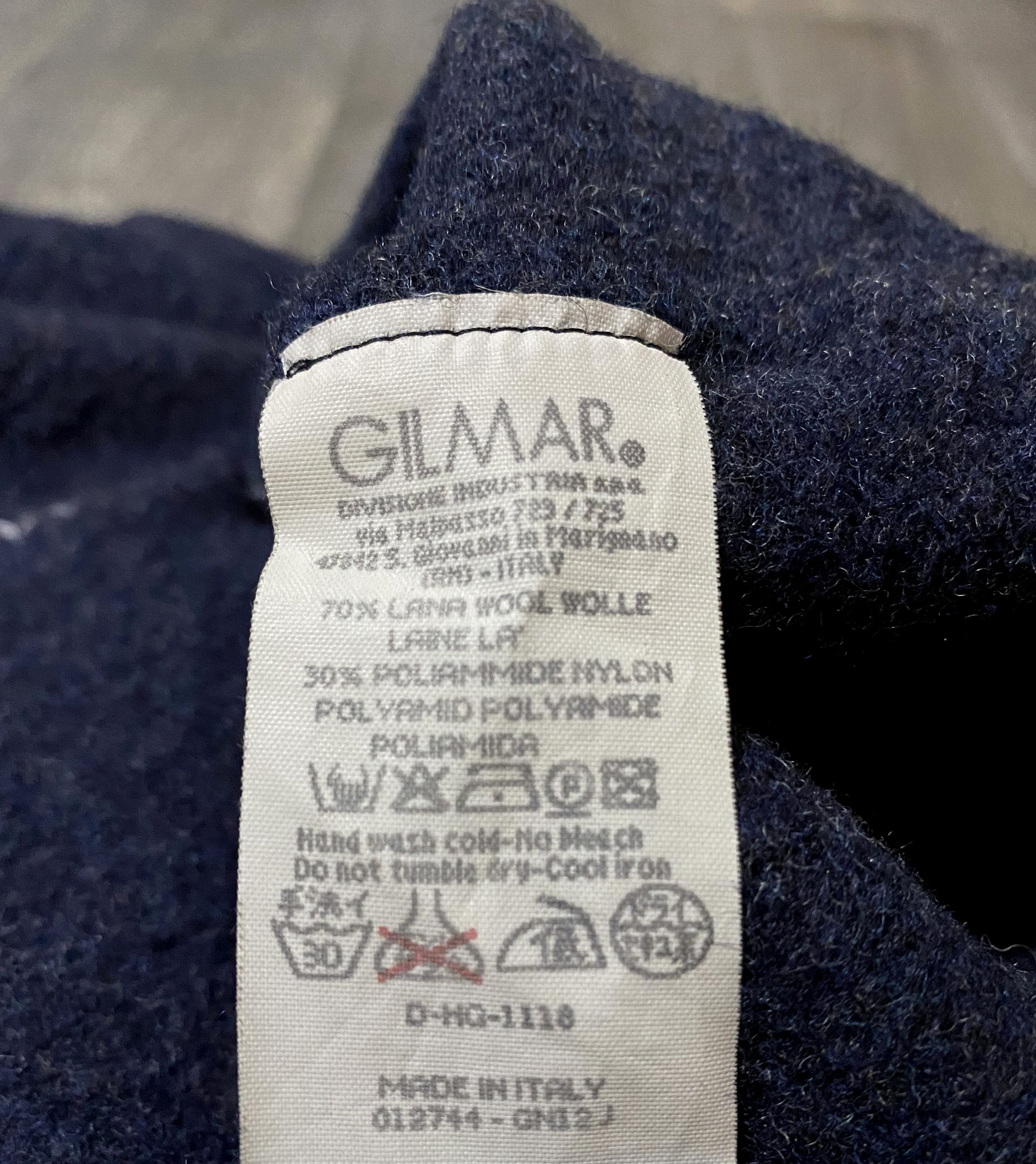 Iceberg Iceberg Jeans Heavy Wool Navy Zip Sweater Ice J Embroidery Size US XL / EU 56 / 4 - 6 Thumbnail