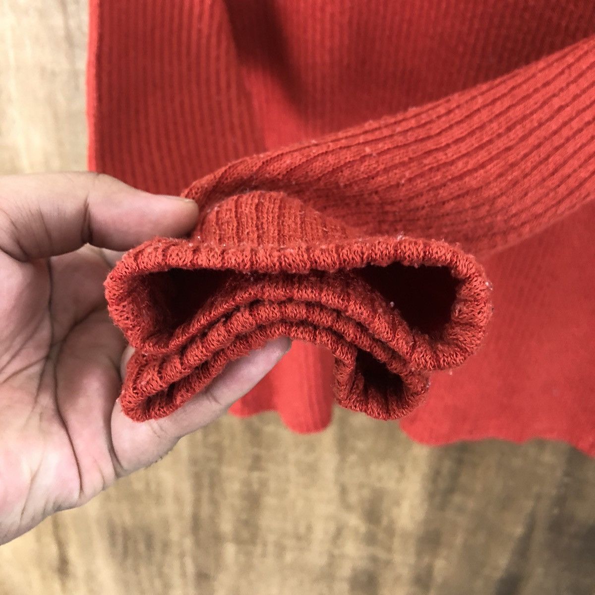 Aran Isles Knitwear × Japanese Brand One Way Orange Knitwear #001 Size US XS / EU 42 / 0 - 4 Thumbnail