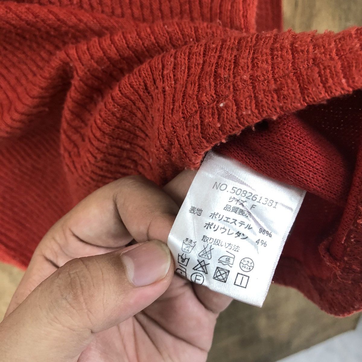 Aran Isles Knitwear × Japanese Brand One Way Orange Knitwear #001 Size US XS / EU 42 / 0 - 6 Thumbnail