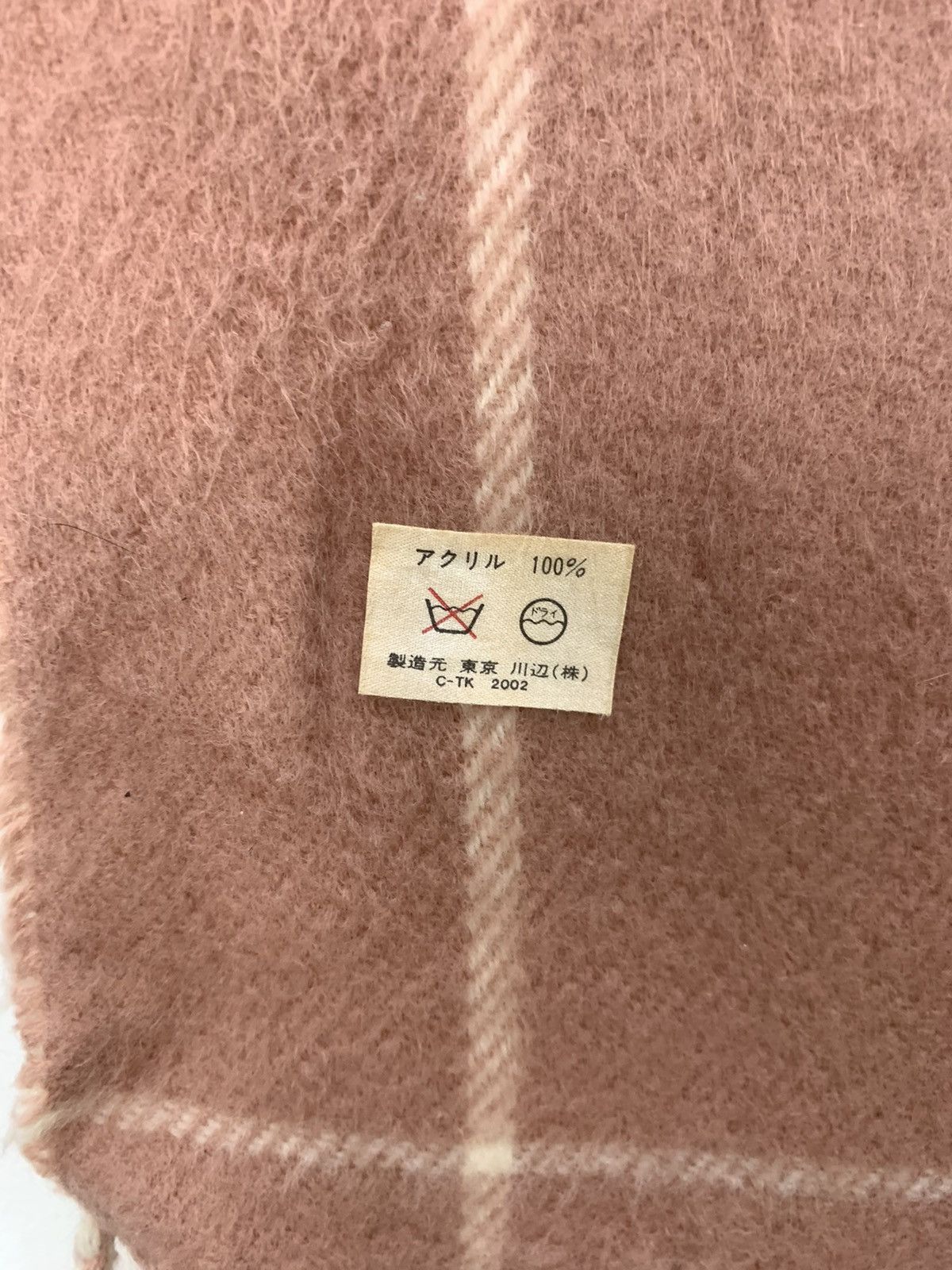 Japanese Brand × Other WIGWAG KAWABE Cashmere Wool Window Pane Plaid Muffler Scarf Size ONE SIZE - 10 Thumbnail
