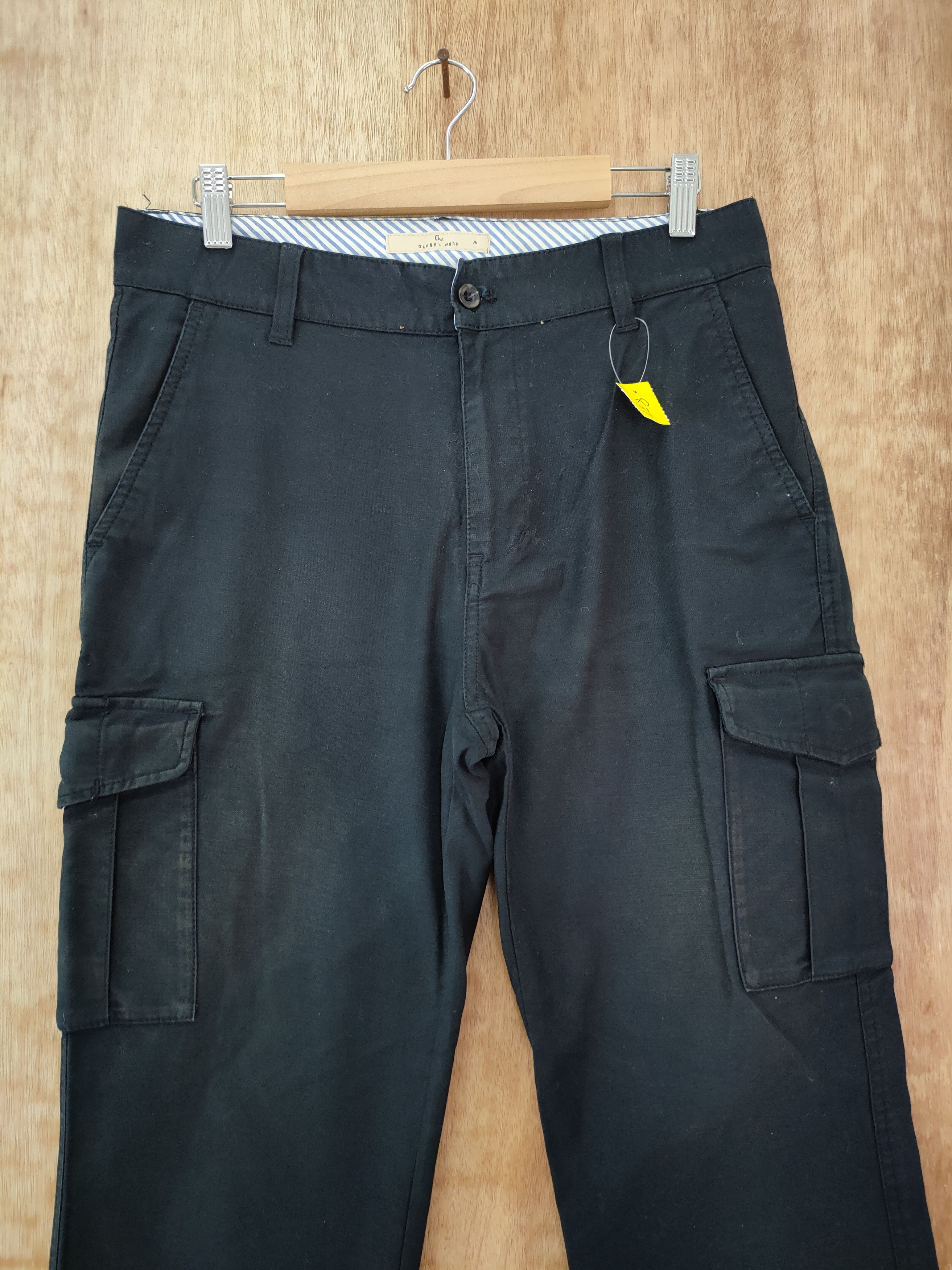 Global Work × Japanese Brand × Vintage DLL Global Work black multi pocket cargo pants #837 Size US 31 - 3 Thumbnail
